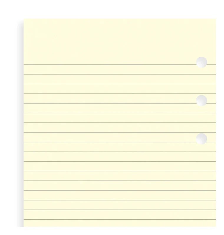 Feuilles de notes lignées FILOFAX - Cotton Cream - Pocket - Pocket - Ligné - 5015142124328