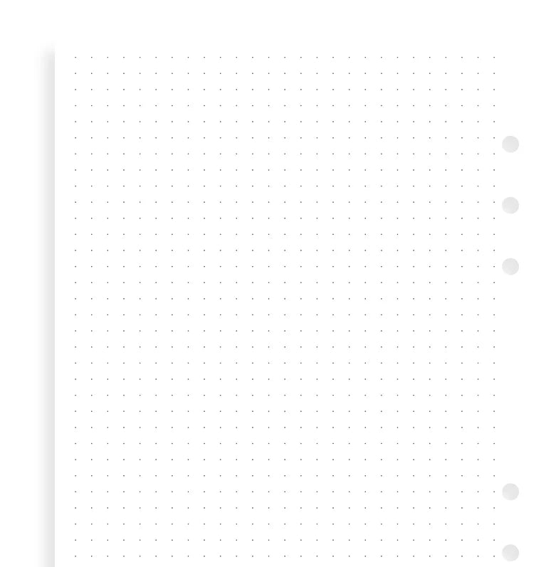 Feuilles de notes pointillées FILOFAX - Blanc - A5 - A5 - Pointillé - 5015142277727