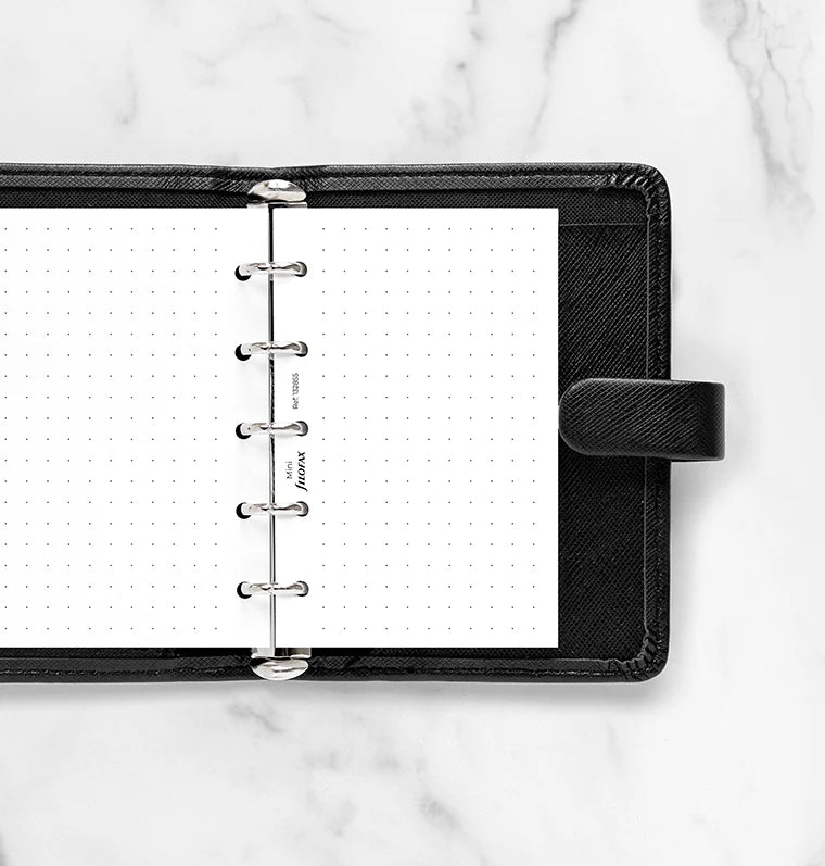 Feuilles de notes pointillées FILOFAX - Blanc - Mini - Mini - Pointillé - 5059145484386