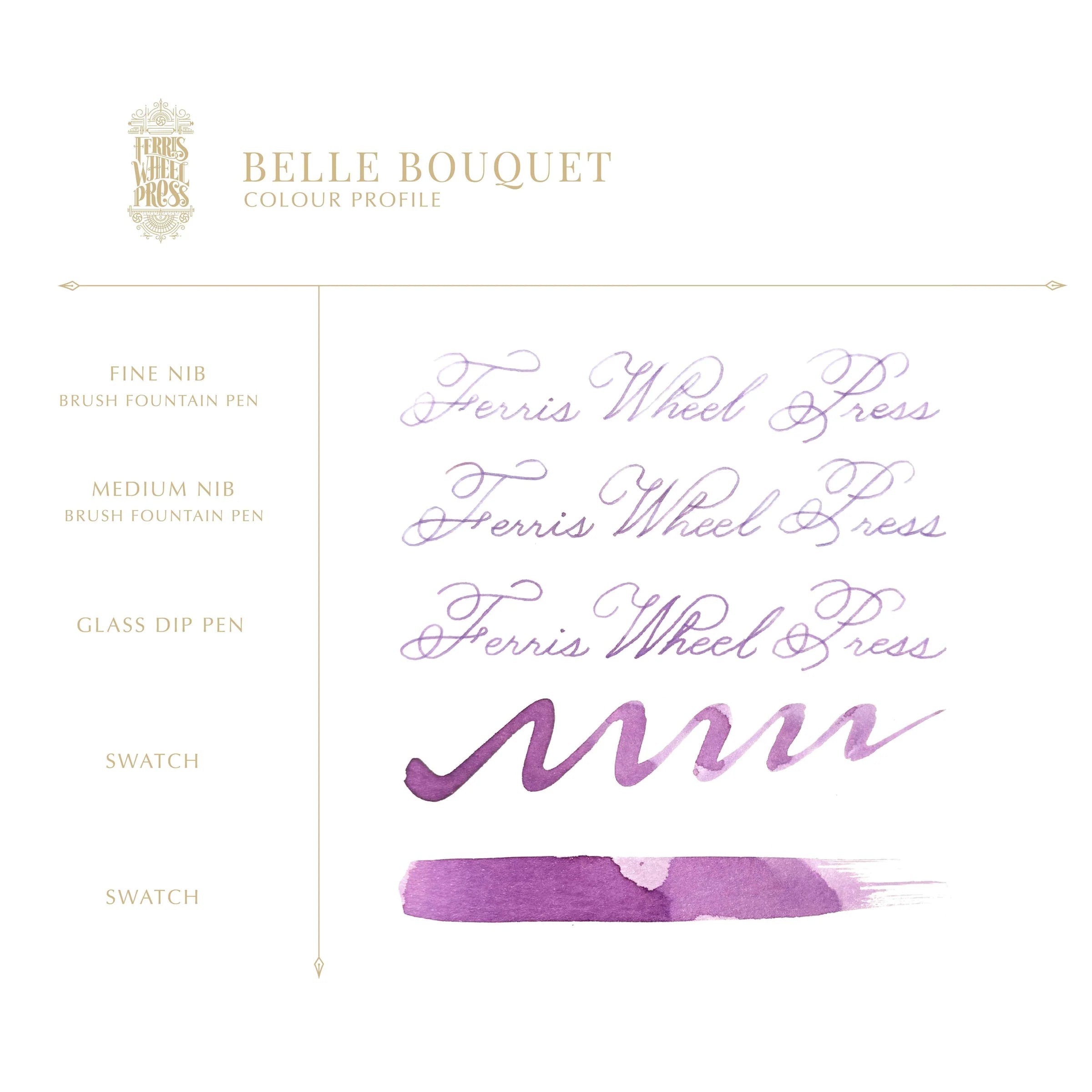 Flacon d'encre FERRIS WHEEL PRESS - Everyday Ink - Belle Bouquet (38ml) - 818351006424