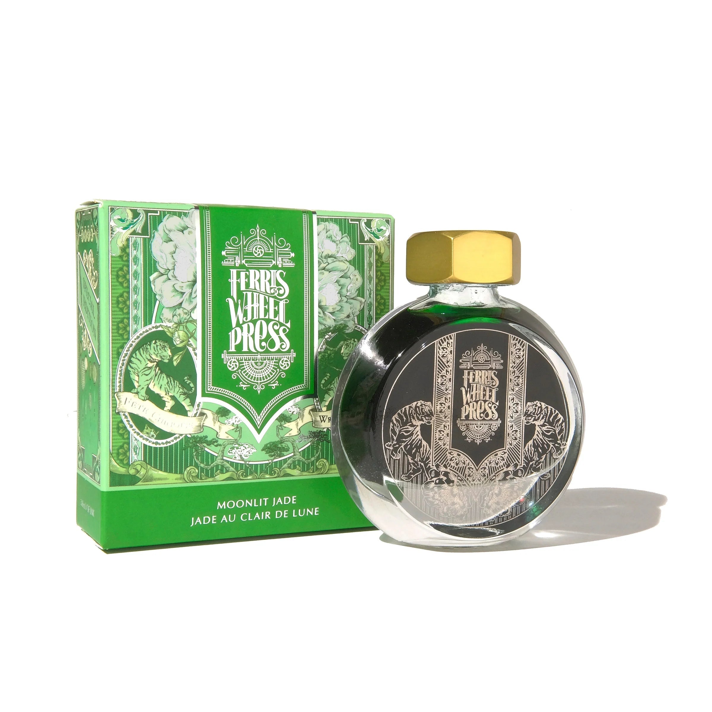 Flacon d'encre FERRIS WHEEL PRESS - Everyday Ink | Curious Collaborations Series | Fête Chinoise - Moonlit Jade (38ml) - 