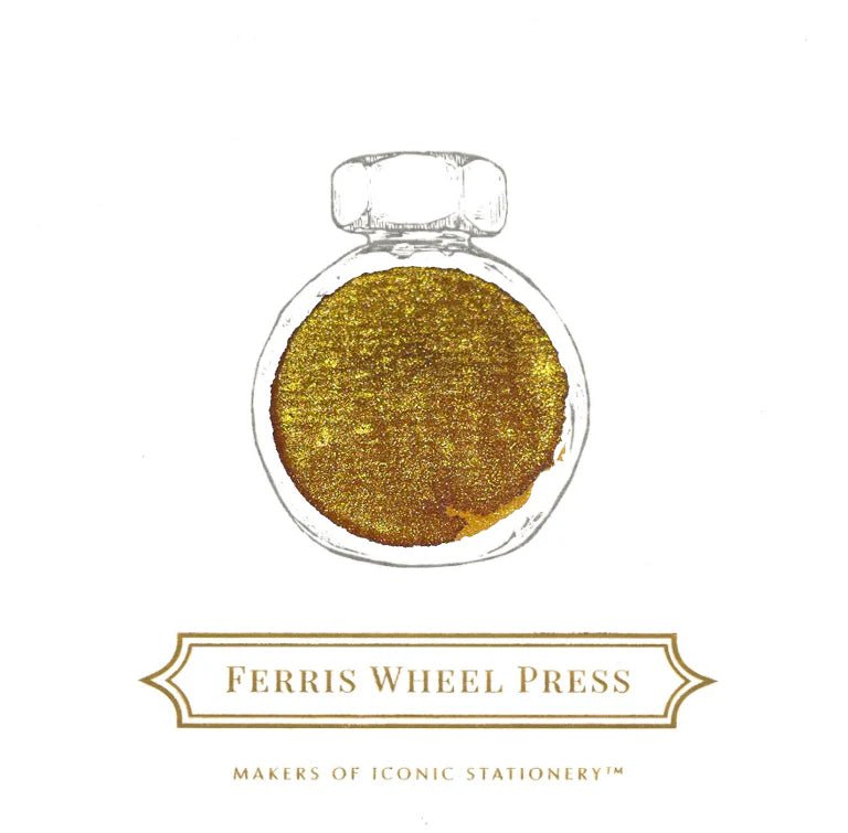Flacon d'encre FERRIS WHEEL PRESS - Everyday Ink | Curious Collaborations Series | Ginza Tsutaya Books - Bookkeeper's Brass (38ml) - 