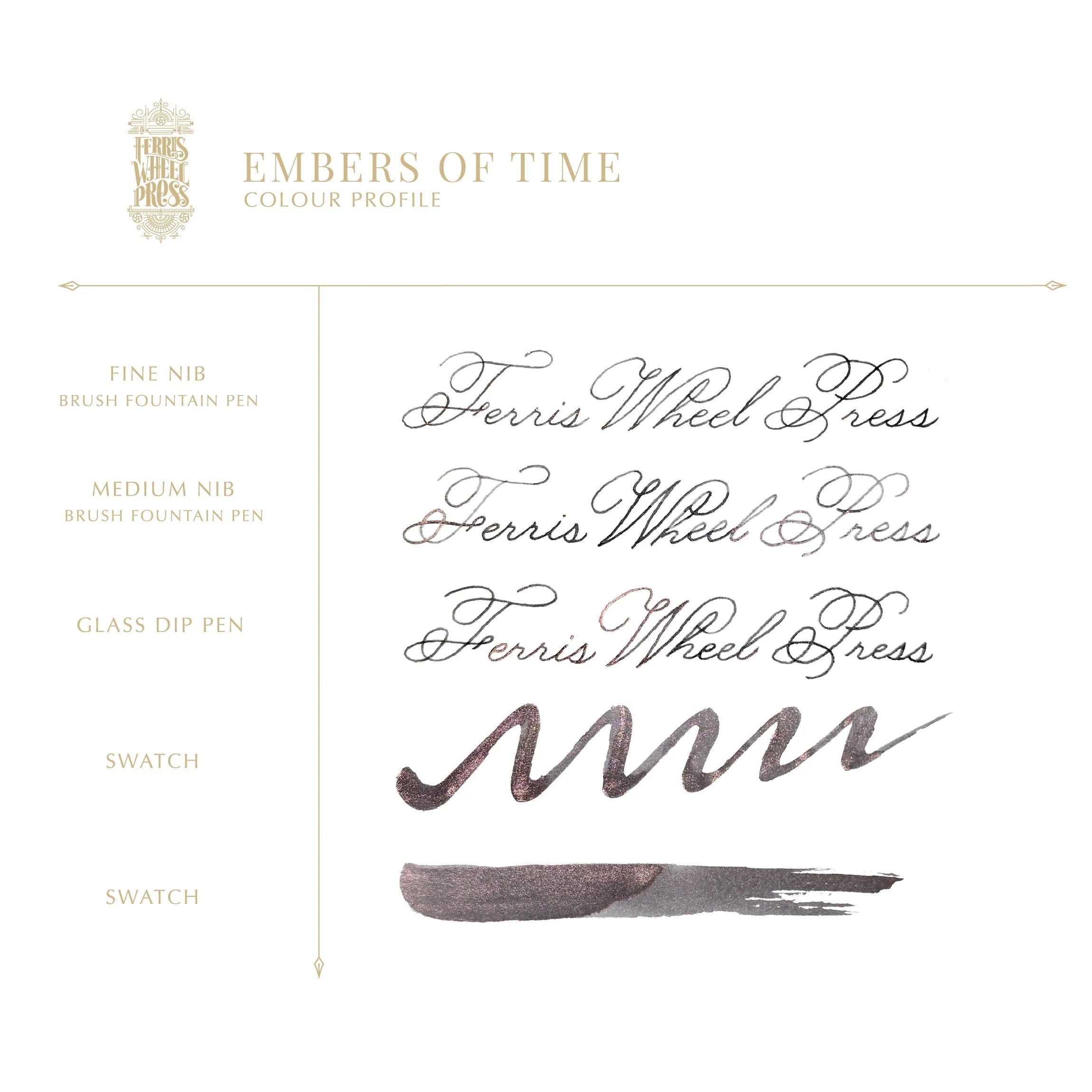 Flacon d'encre FERRIS WHEEL PRESS - Everyday Ink - Embers of Time (38ml) - 818351005670