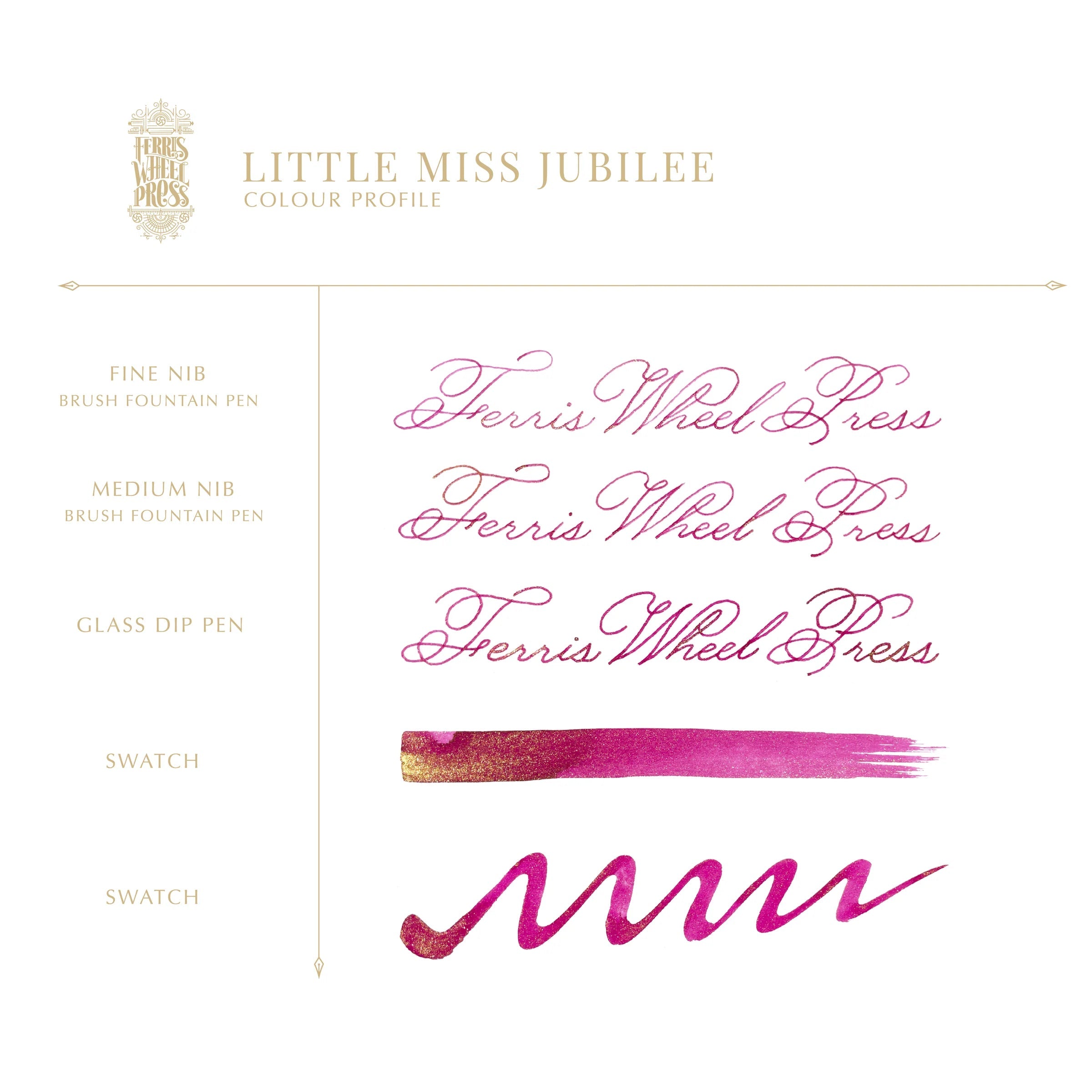 Flacon d'encre FERRIS WHEEL PRESS - Everyday Ink | Honorary Edition - Little Miss Jubilee (38ml) - 