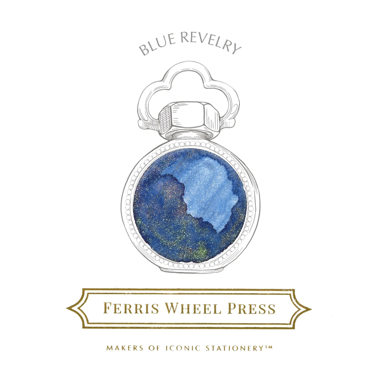 Flacon d'encre FERRIS WHEEL PRESS - Everyday Ink | Limited Edition 2025 - Blue Revelry (38ml) - 