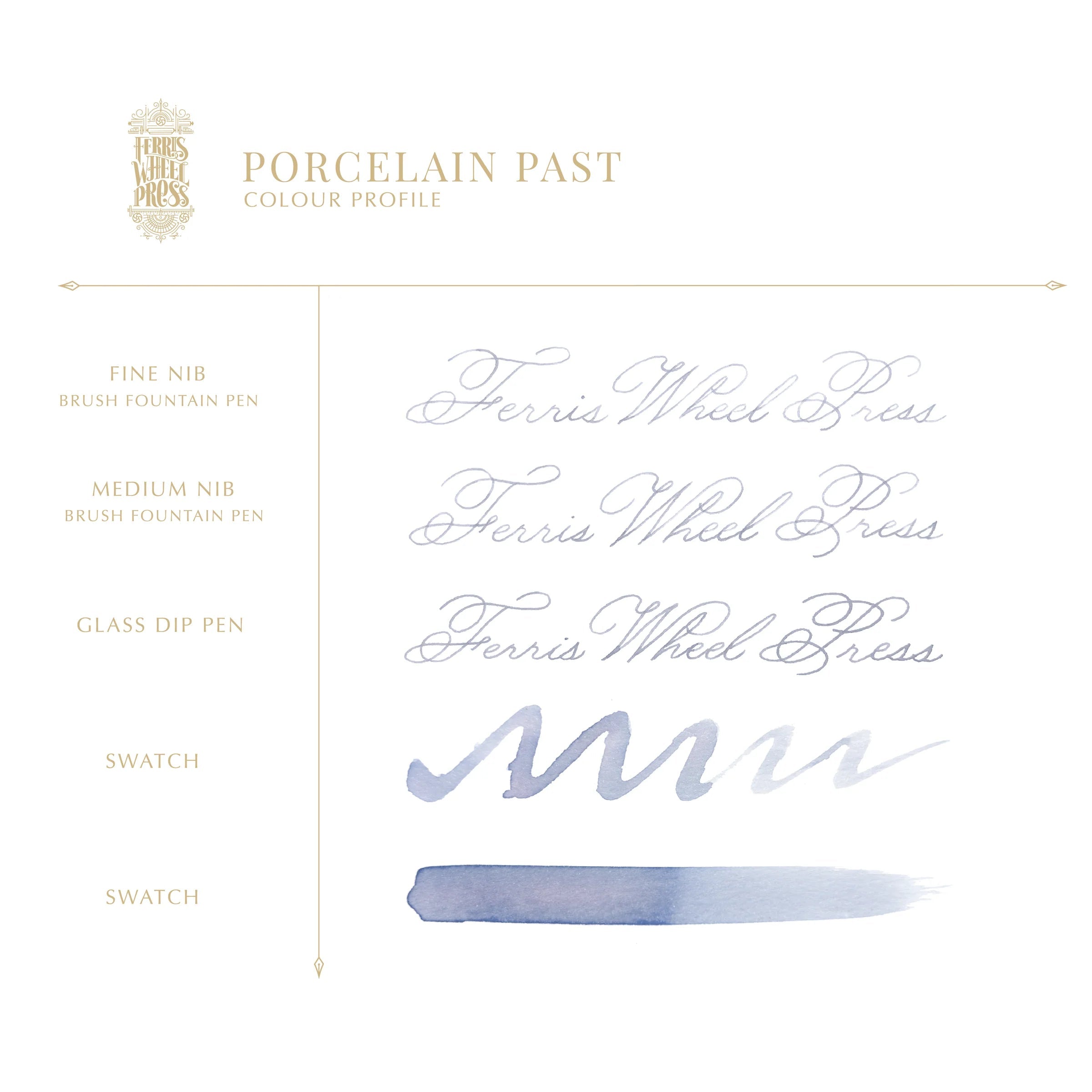 Flacon d'encre FERRIS WHEEL PRESS - Everyday Ink - Porcelain Past (38ml) - 818351006134