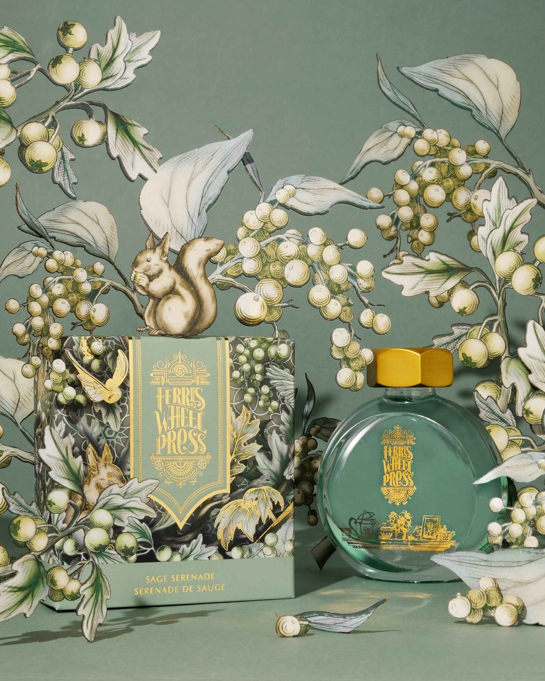 Flacon d'encre FERRIS WHEEL PRESS - Everyday Ink - Sage Serenade (38ml) - 818351006158