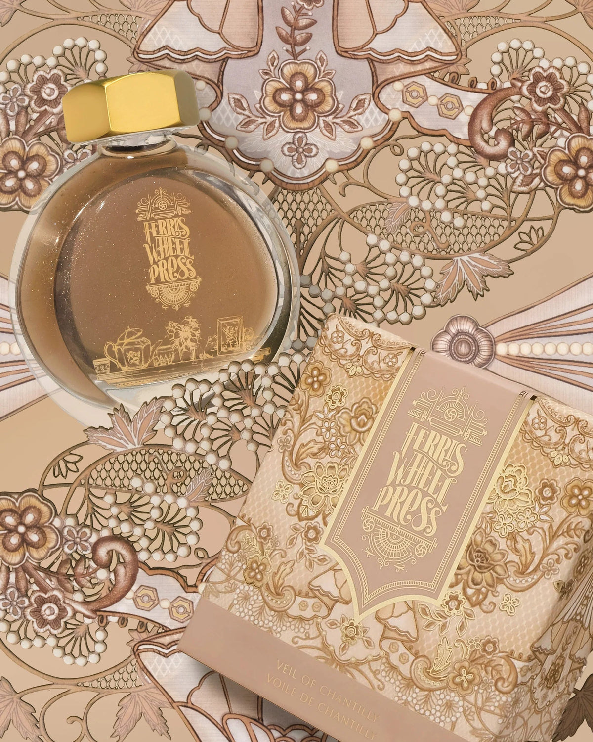 Flacon d'encre FERRIS WHEEL PRESS - Everyday Ink - Veil of Chantilly (38ml) - 818351006417