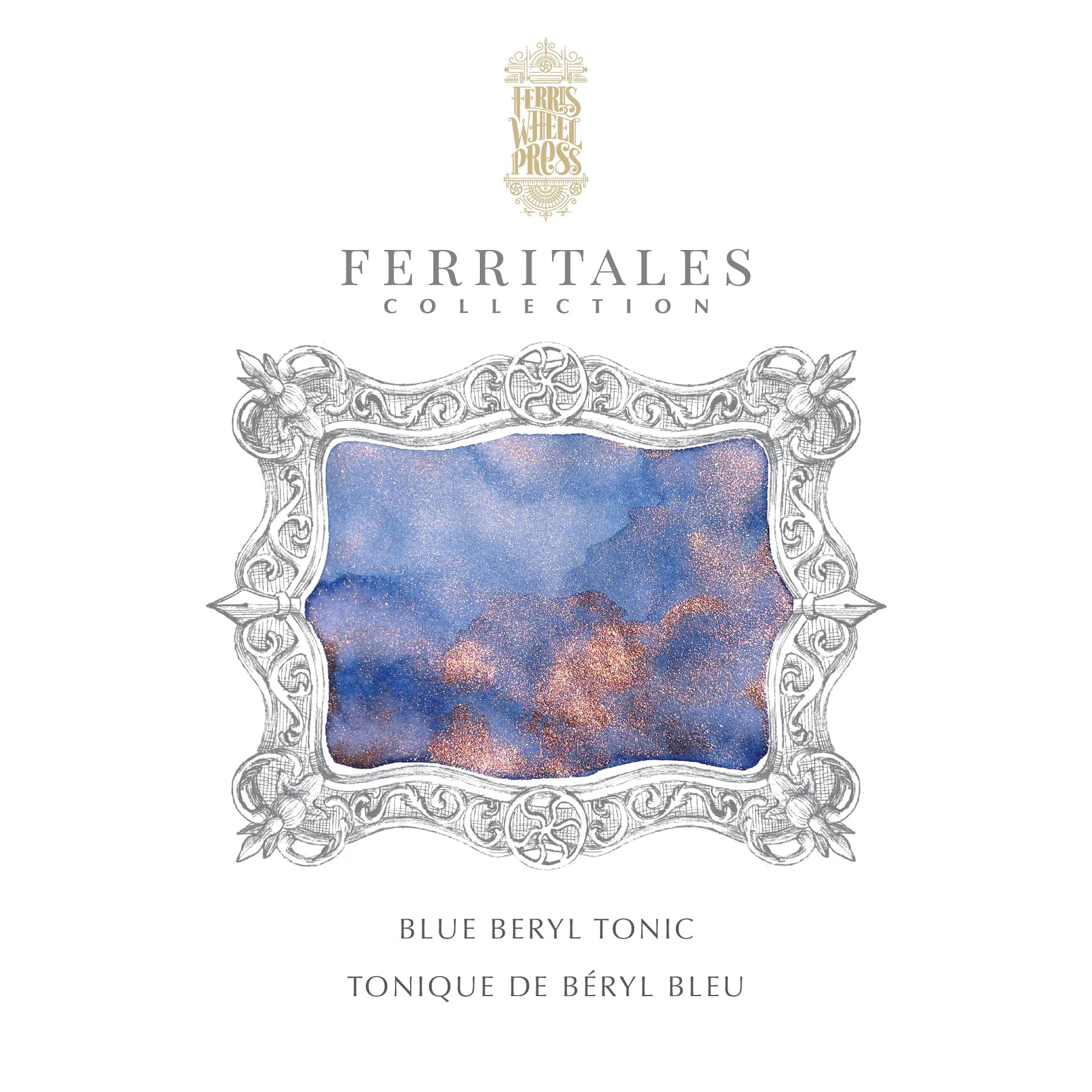Flacon d'encre FERRIS WHEEL PRESS - FerriTales - Down the Rabbit Hole | Blue Beryl Tonic (20ml) - 