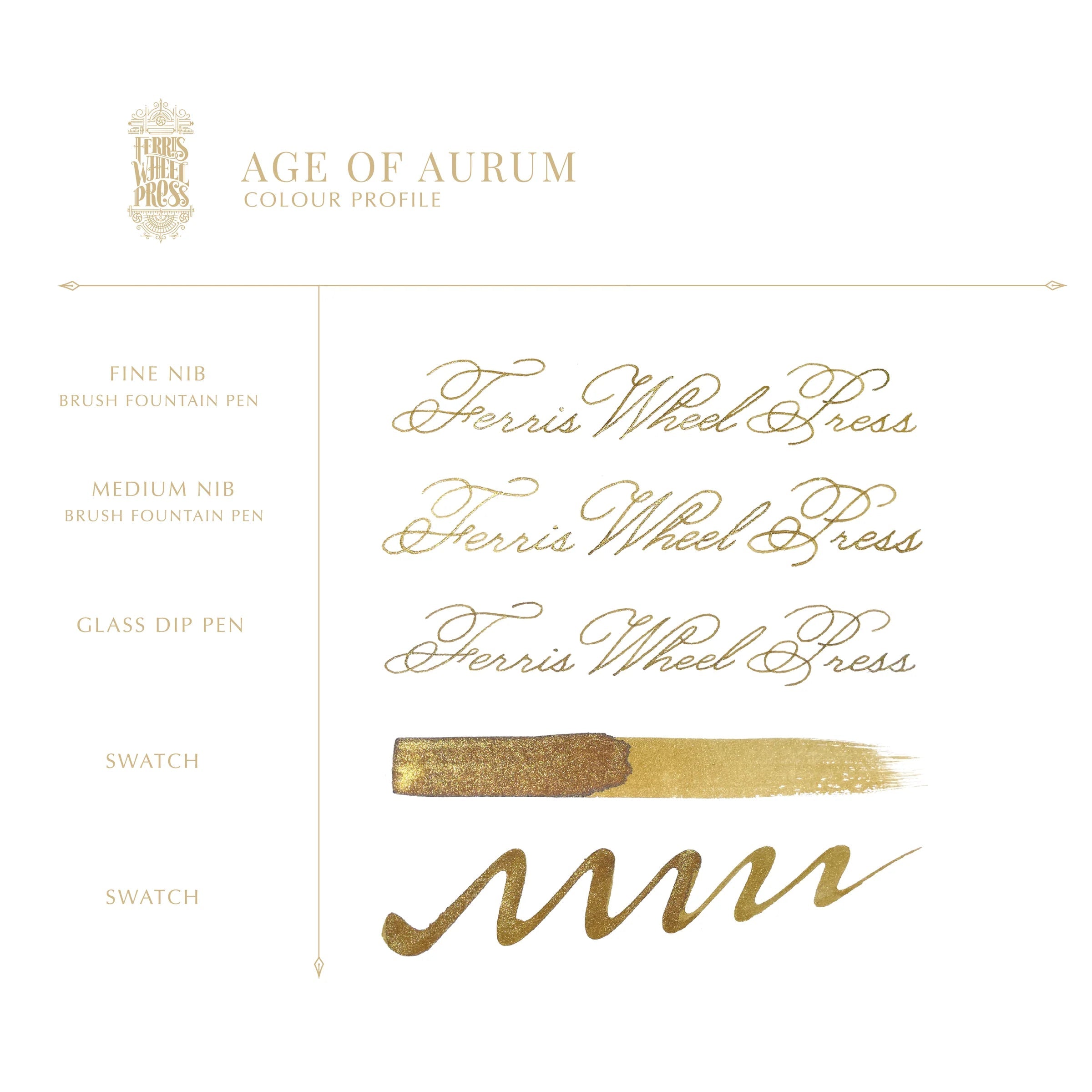 Flacon d'encre FERRIS WHEEL PRESS - FerriTales - King Midas | Age of Aurum (20ml) - 