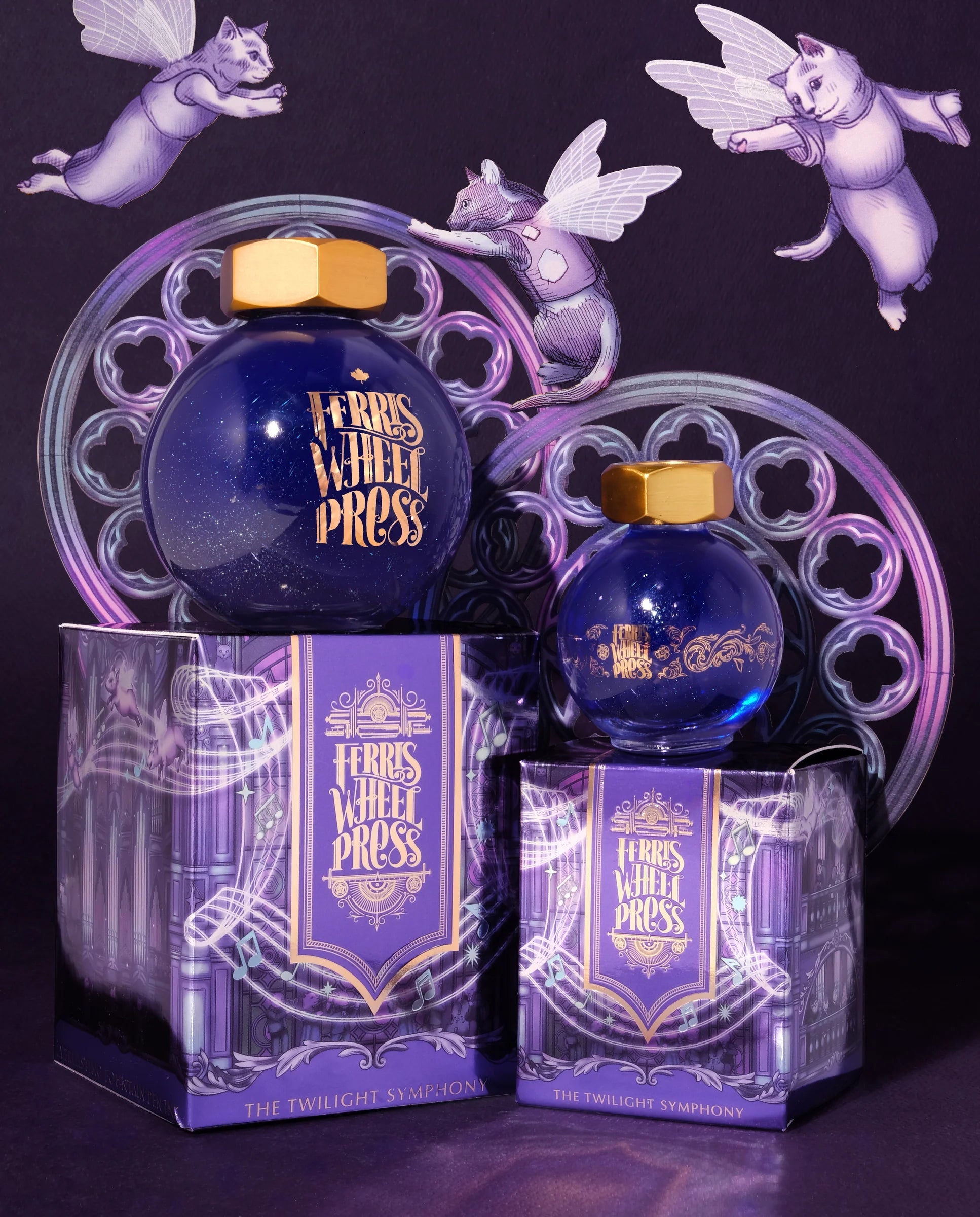 Flacon d'encre FERRIS WHEEL PRESS - FerriTales - Limited Edition 2026 - Everlasting Fountain Pen Ink | The Twilight Symphony (20ml) - 