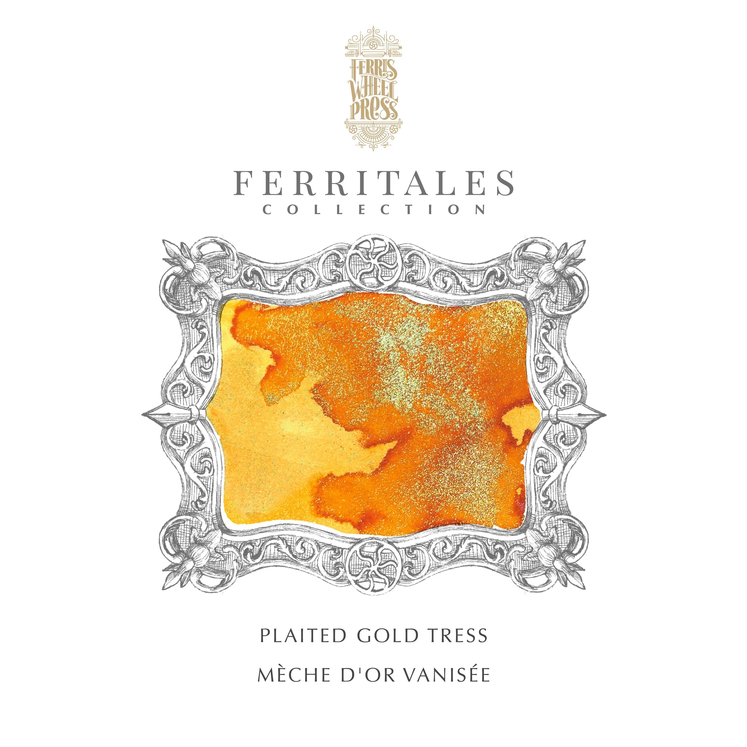 Flacon d'encre FERRIS WHEEL PRESS - FerriTales - Once Upon a Time | Plaited Gold Tress (20ml) - 818351002556