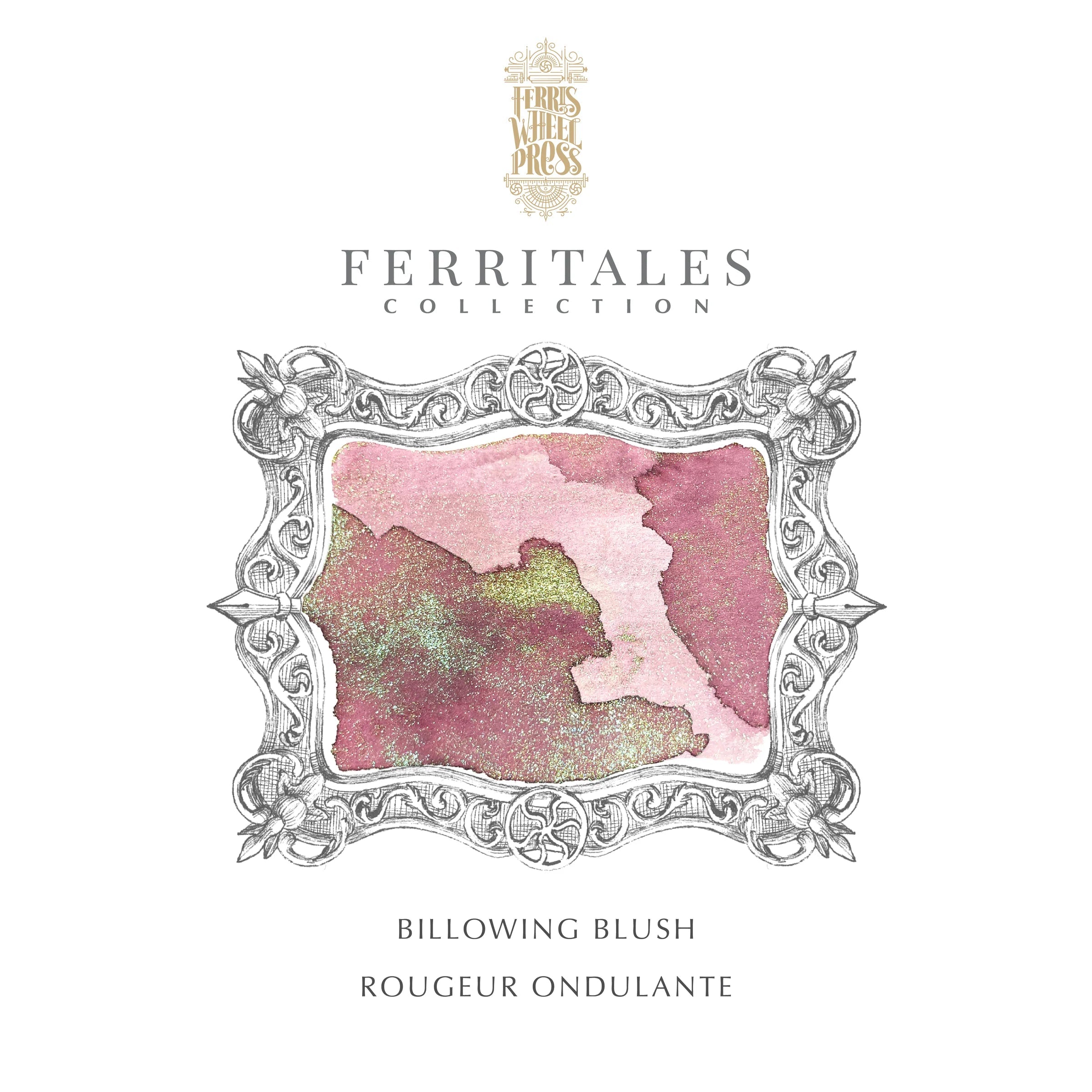 Flacon d'encre FERRIS WHEEL PRESS - FerriTales - The Beauty and the Beast | Billowing Blush (20ml) - 