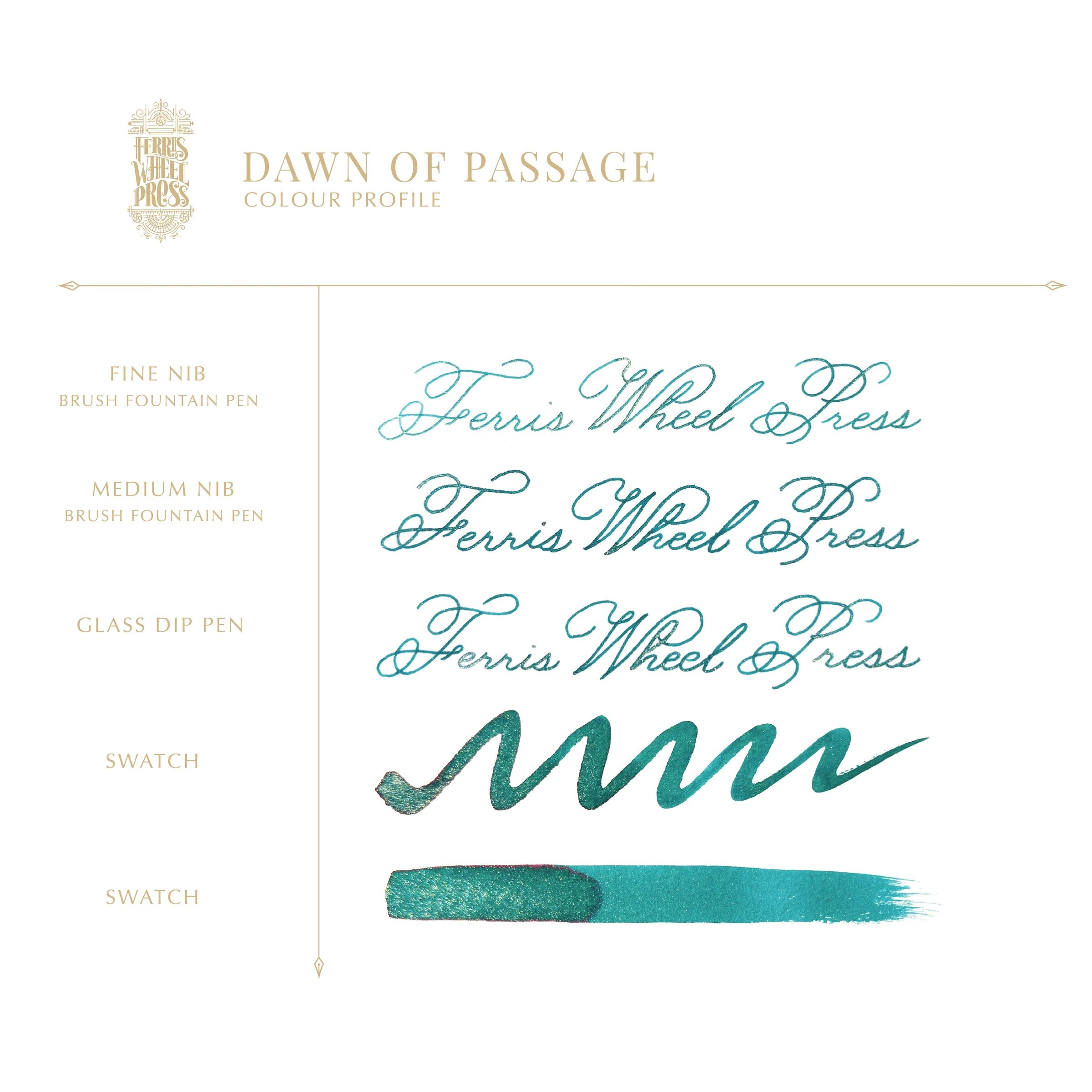 Flacon d'encre FERRIS WHEEL PRESS - FerriTales - The Book of Knights Series | Dawn Of Passage (20ml) - 