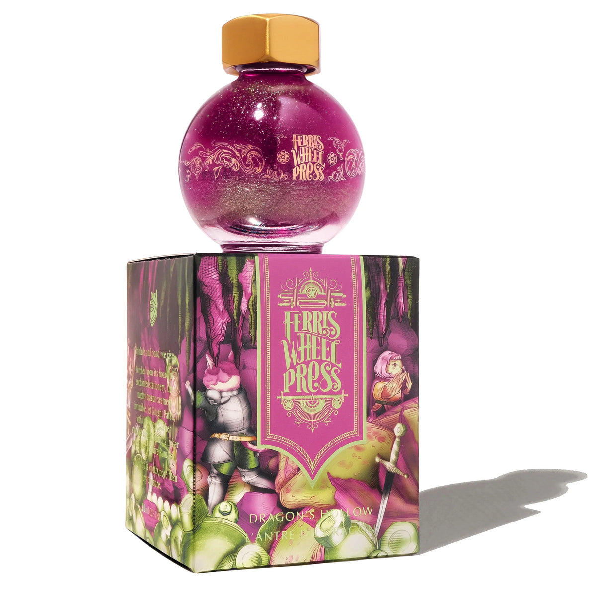 Flacon d'encre FERRIS WHEEL PRESS - FerriTales - The Book of Knights Series | Dragon's Hollow (20ml) - 818351007636