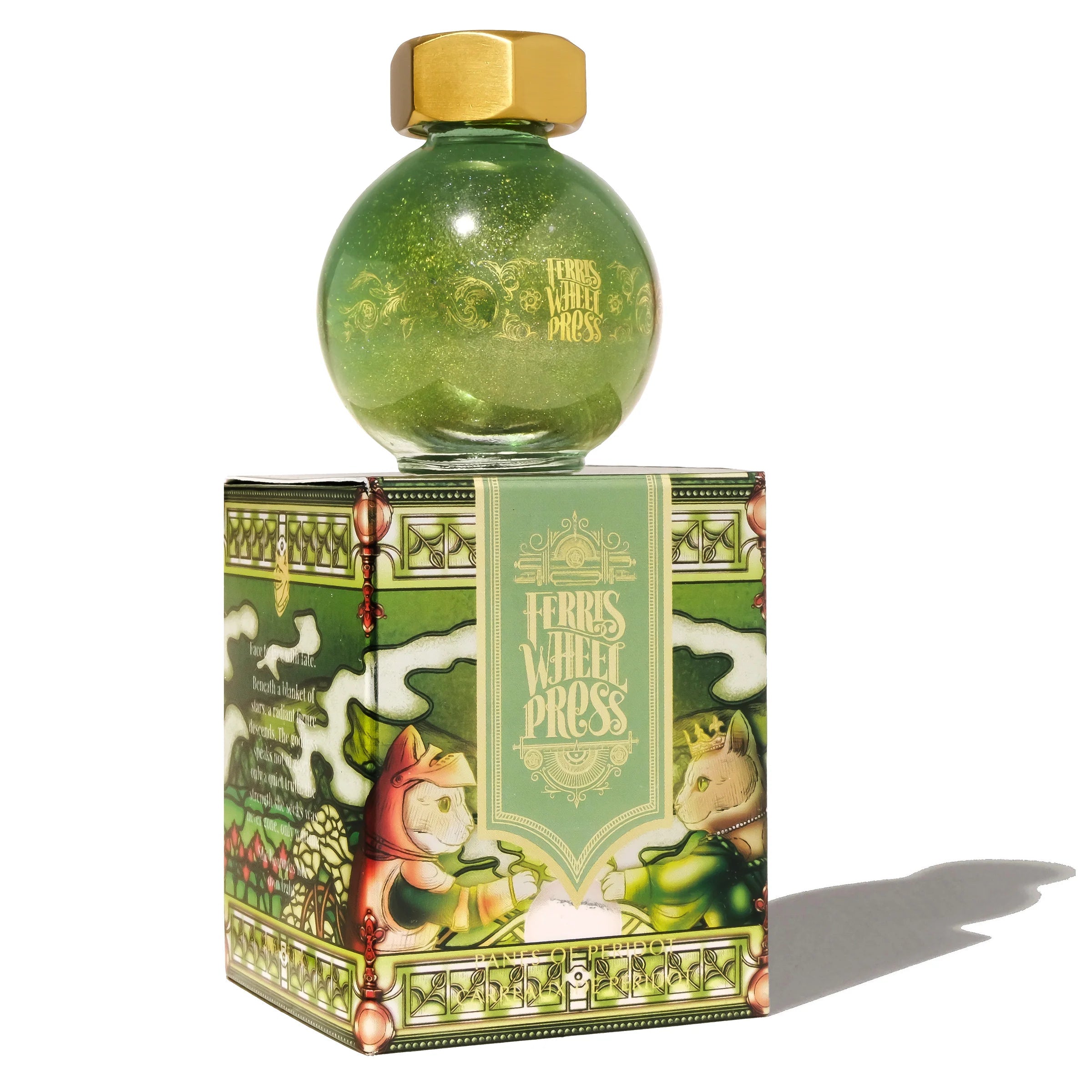 Flacon d'encre FERRIS WHEEL PRESS - FerriTales - The Book of Knights Series | Panes of Peridot (20ml) - 