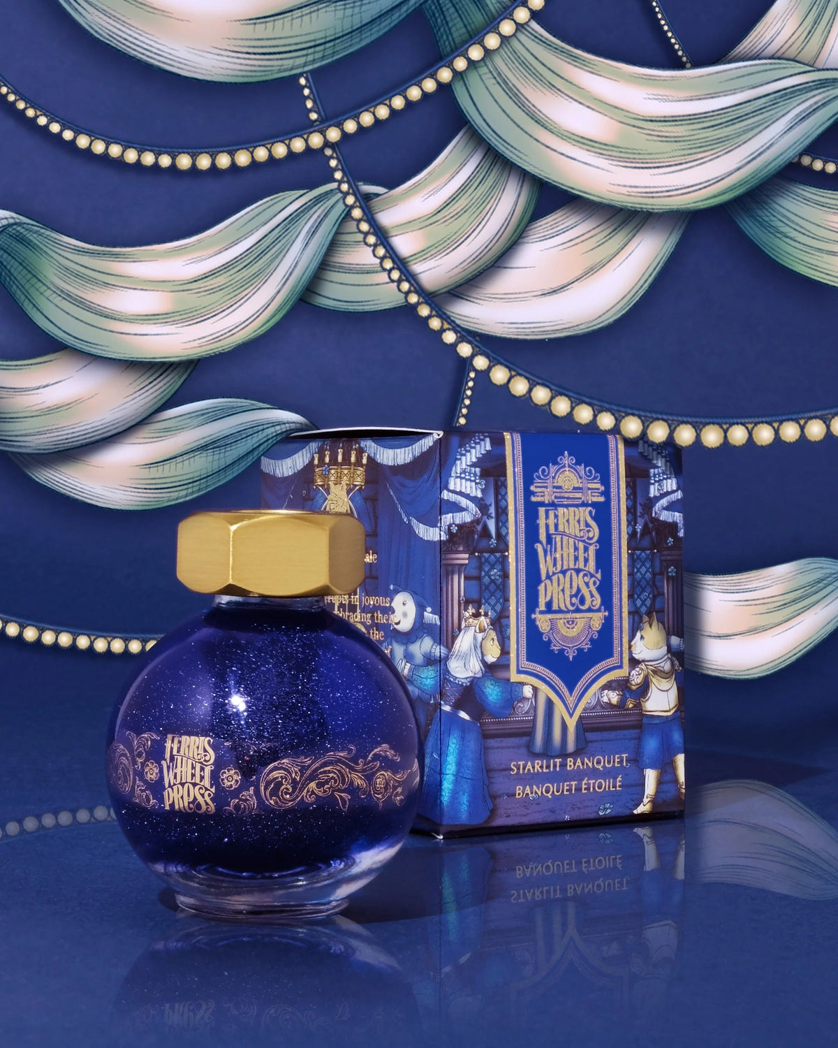 Flacon d'encre FERRIS WHEEL PRESS - FerriTales - The Book of Knights Series | Starlit Banquet (20ml) - 818351007728