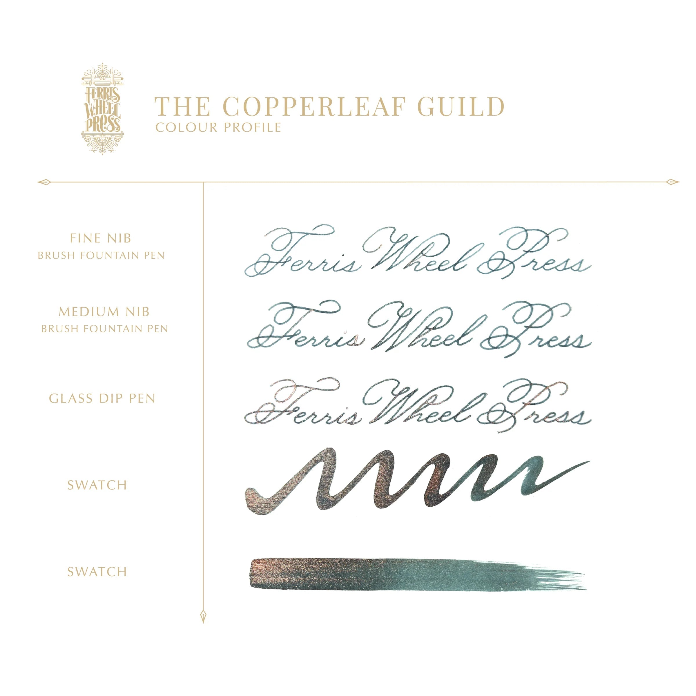 Flacon d'encre FERRIS WHEEL PRESS - FerriTales - The Book of Knights Series | The Copperleaf Guild (20ml) - 