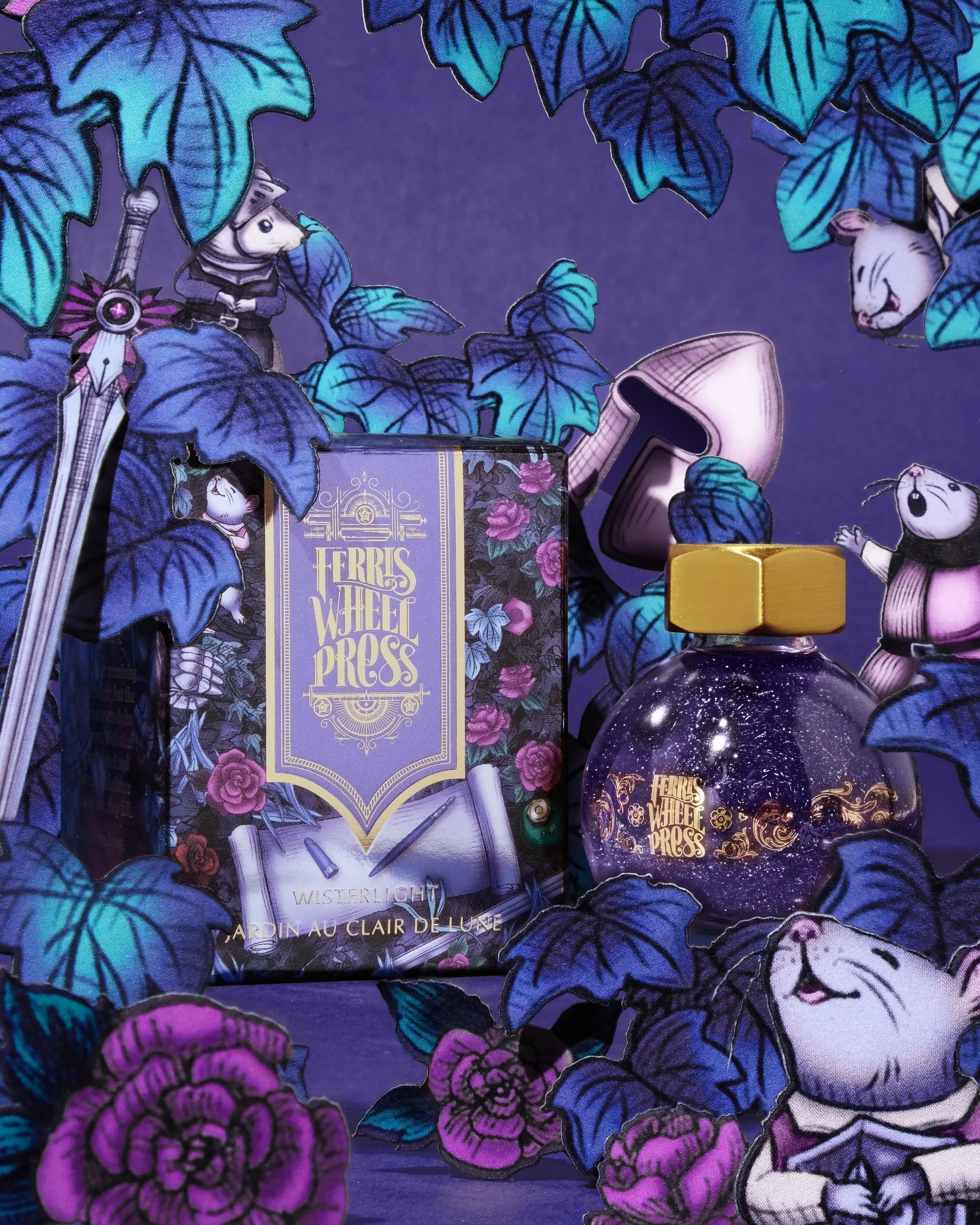 Flacon d'encre FERRIS WHEEL PRESS - FerriTales - The Book of Knights Series | Wisterlight (20ml) - 