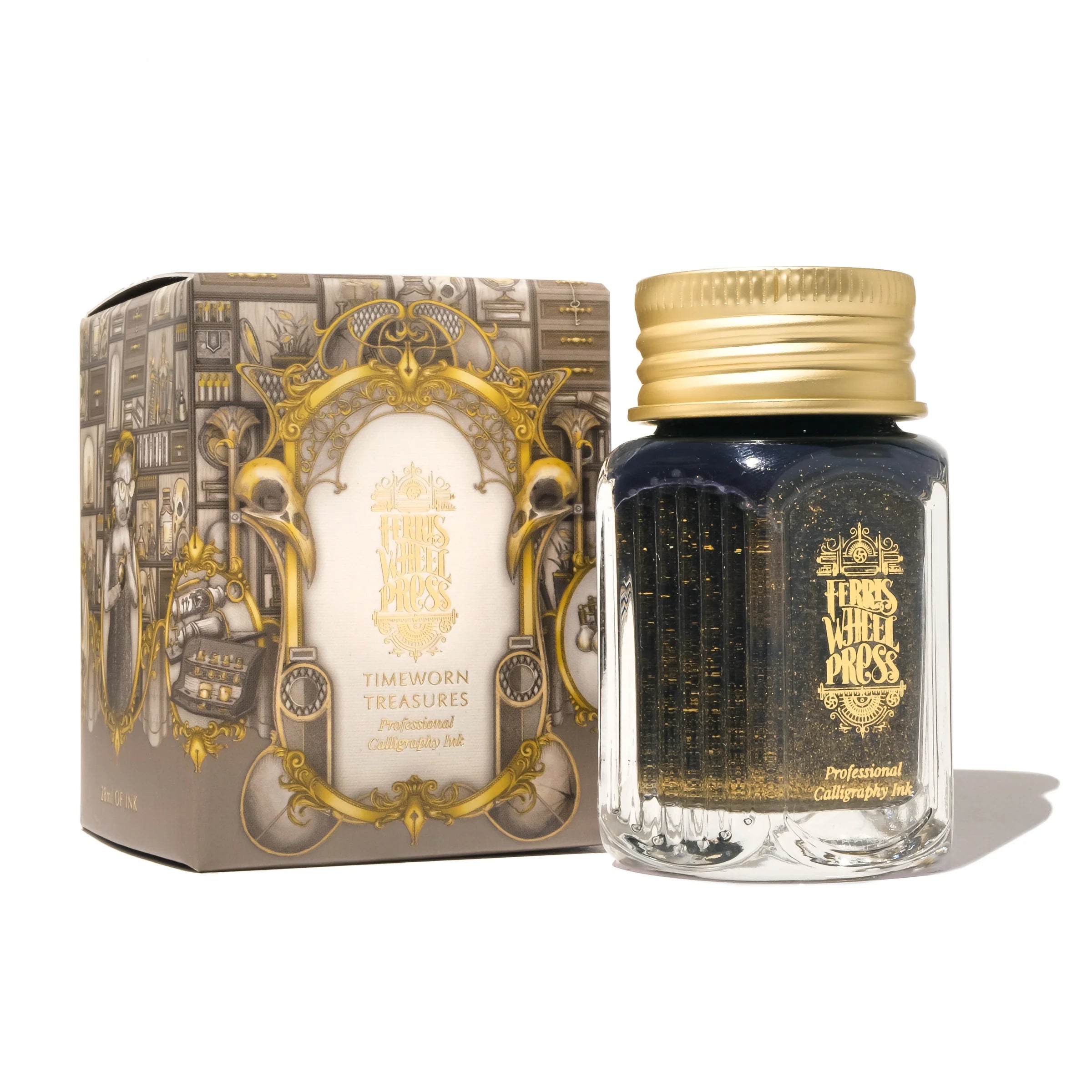 Flacon d'encre FERRIS WHEEL PRESS - Professional Calligraphy Ink - Timeworn Treasures (28ml) - 818351005700