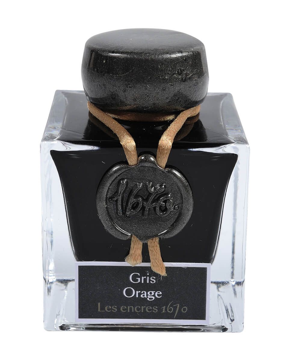 Flacon d'encre JACQUES HERBIN - Les Encres 1670 - Gris Orage - 50 ml - 3188555150092