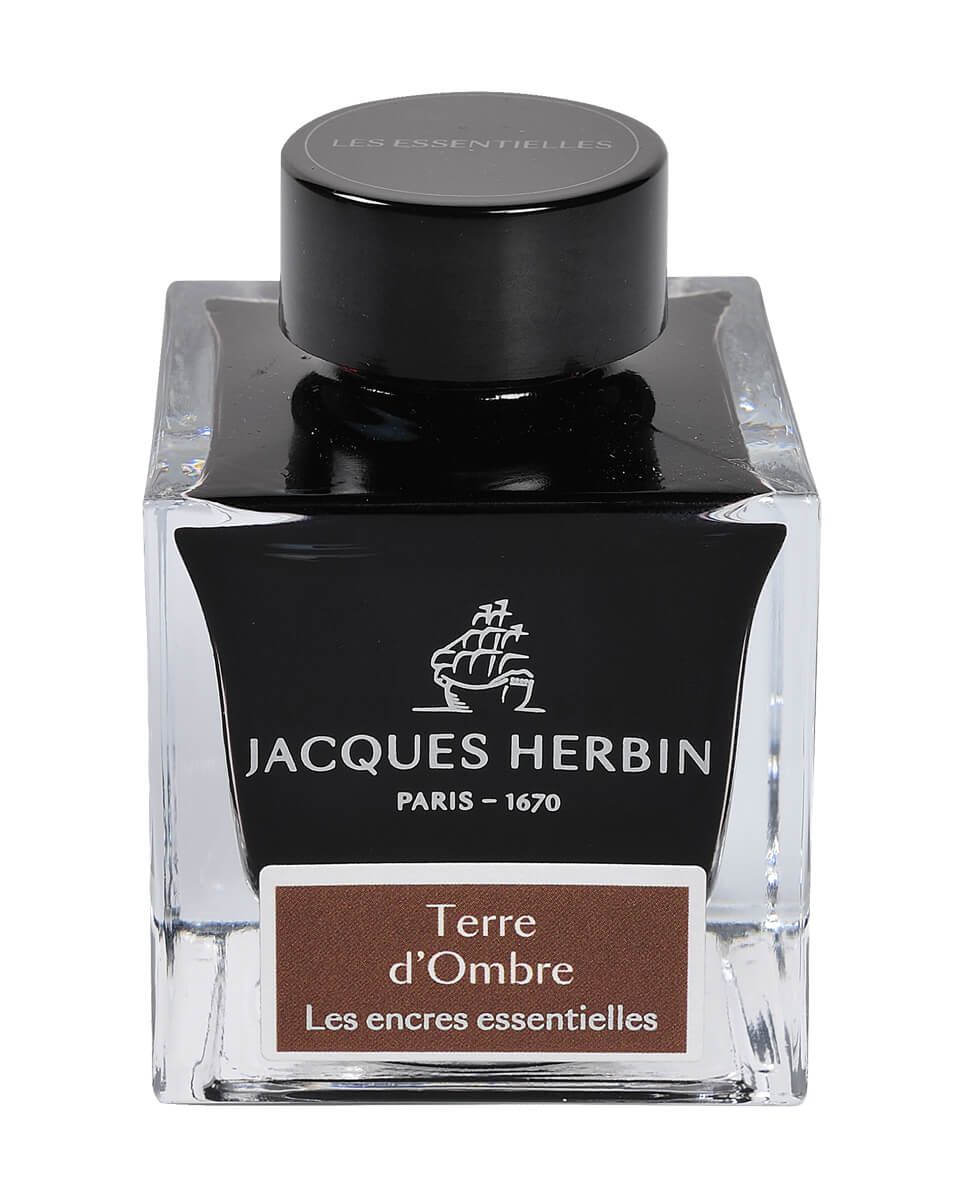 Flacon d'encre JACQUES HERBIN - Les Encres Essentielles - Terre d’Ombre - 50 ml - 3188555131473