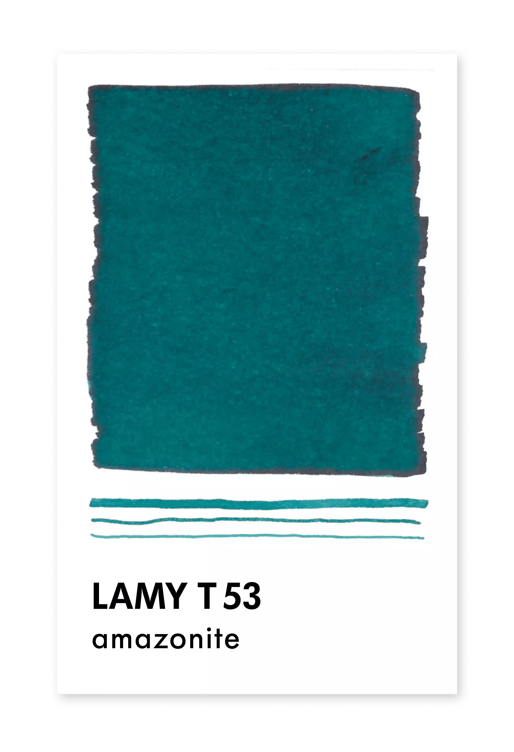 Flacon d'encre LAMY T53 Crystal Ink - Amazonite (30ml) - 4014519706816