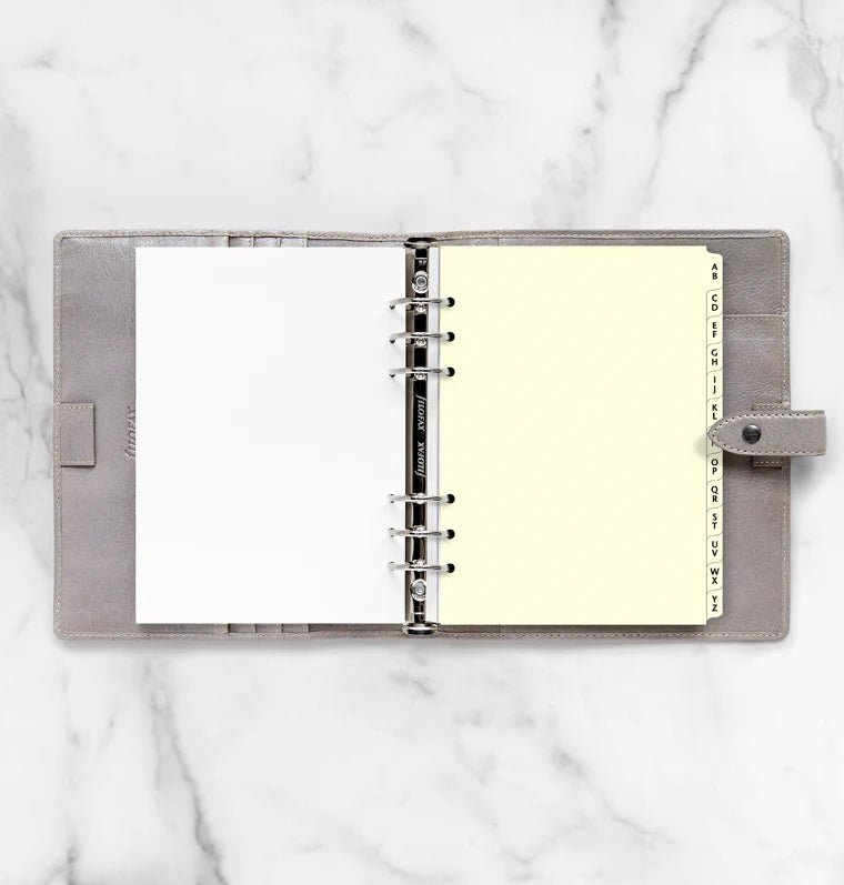 Index alphabétique FILOFAX - Cotton Cream - A5 - A5 - 5015142119140