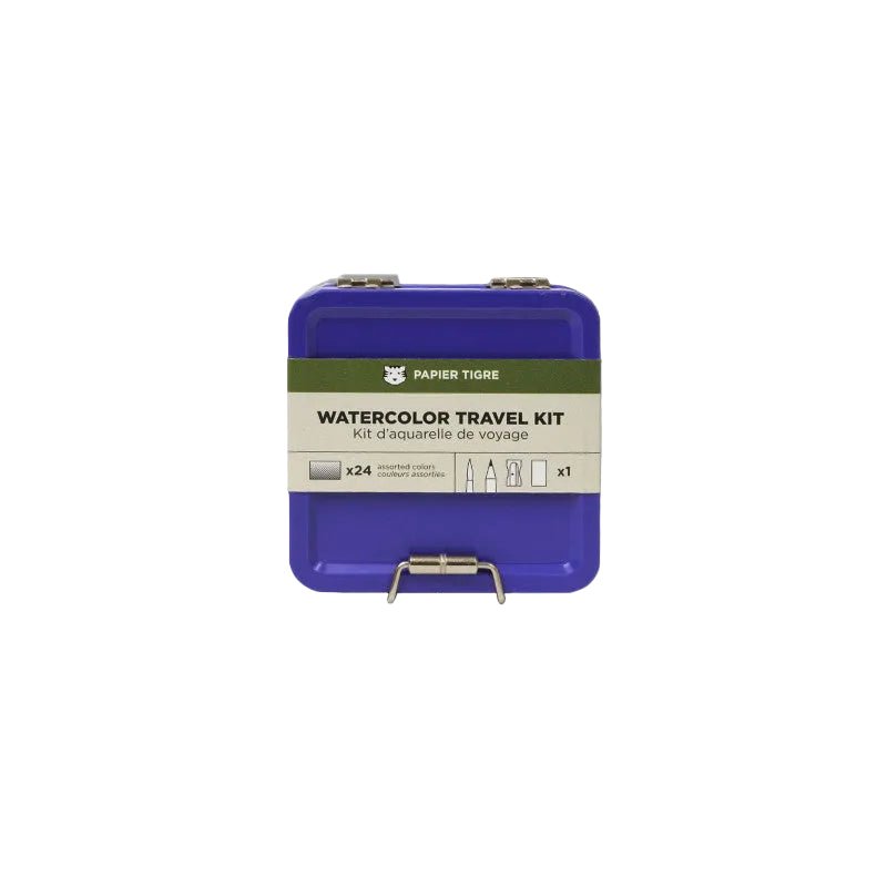 Kit d'aquarelle de voyage PAPIER TIGRE - Bleu Marine - 3700876815469
