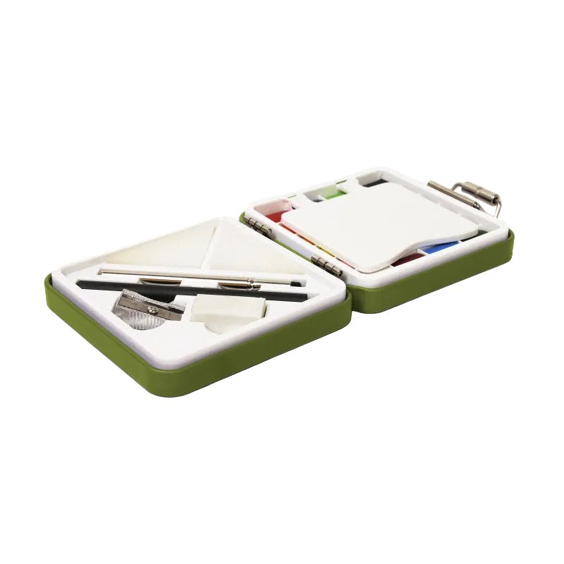Kit d'aquarelle de voyage PAPIER TIGRE - Olive - 3700876815476