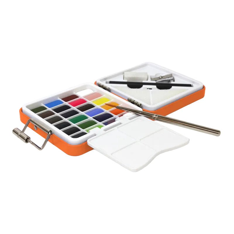 Kit d'aquarelle de voyage PAPIER TIGRE - Orange - 3700876815483