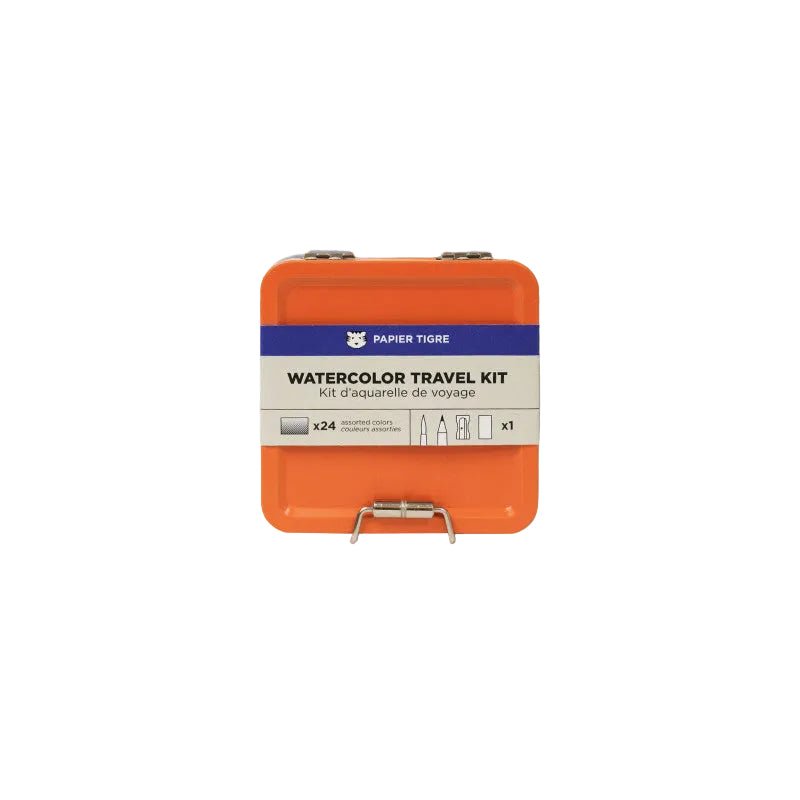Kit d'aquarelle de voyage PAPIER TIGRE - Orange - 3700876815483