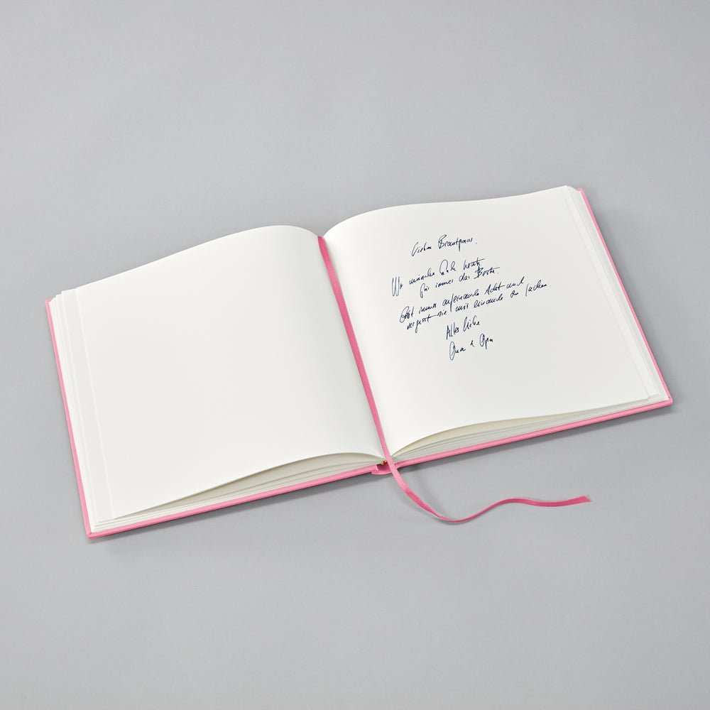 Livre d'Or Slim SEMIKOLON - 25 x 23 cm - Hardcover - Uni - Flamingo - 4004117654176