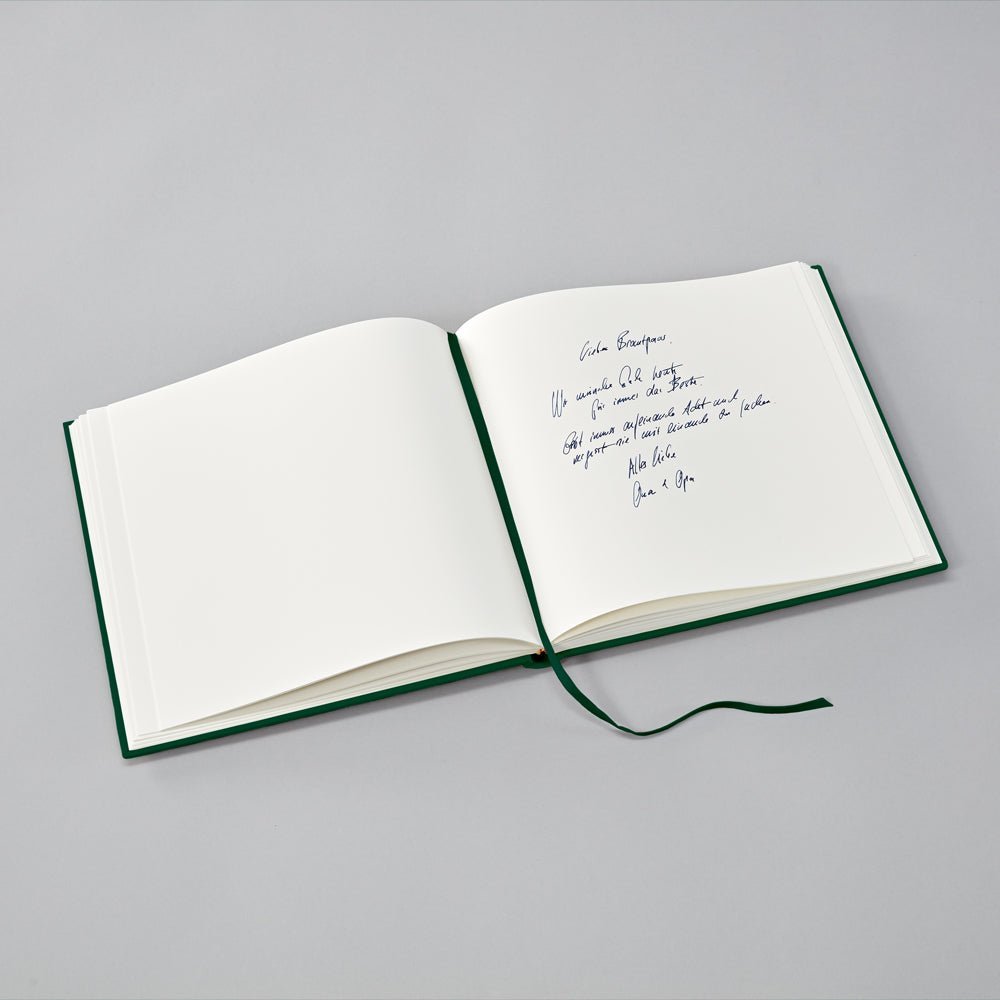 Livre d'Or Slim SEMIKOLON - 25 x 23 cm - Hardcover - Uni - Forest - 4004117653773