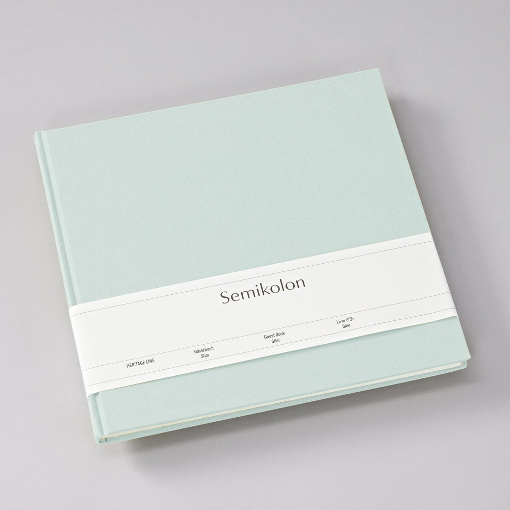 Livre d'Or Slim SEMIKOLON - 25 x 23 cm - Hardcover - Uni - Moss - 4004117653759