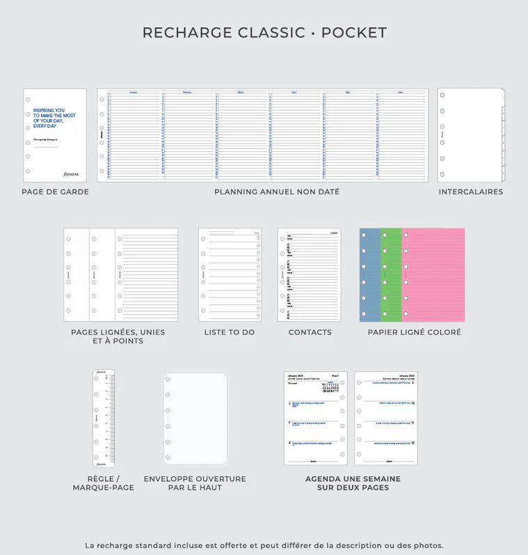 Organiseur FILOFAX Norfolk - Pocket - Almond - 