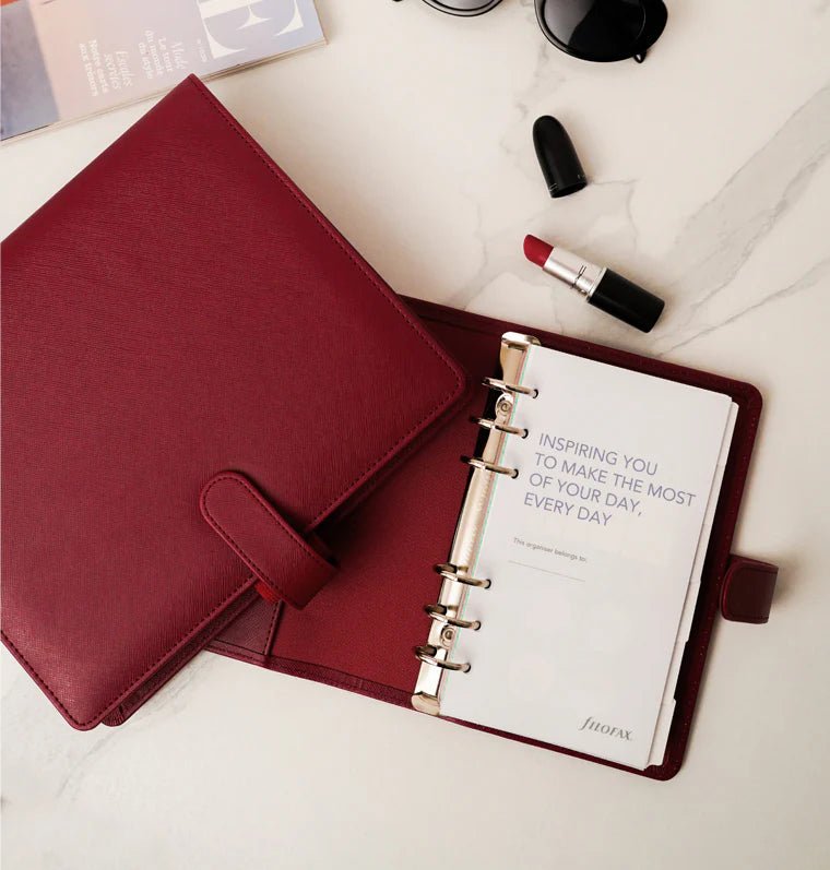 Organiseur FILOFAX Saffiano - A5 - Dark Cherry - 5059145642359