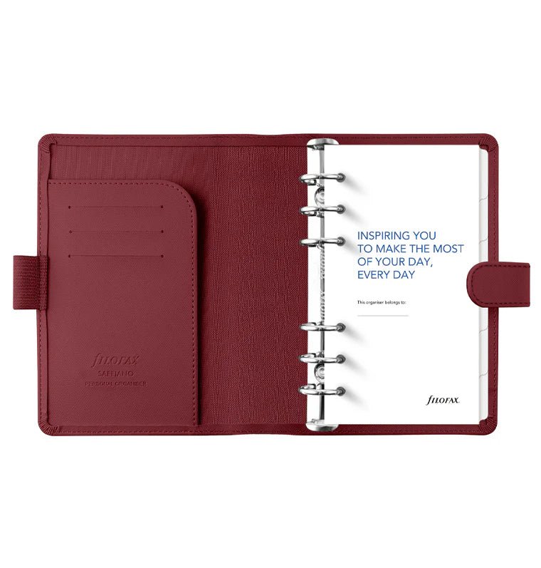 Organiseur FILOFAX Saffiano - Personal - Dark Cherry - 5059145642380