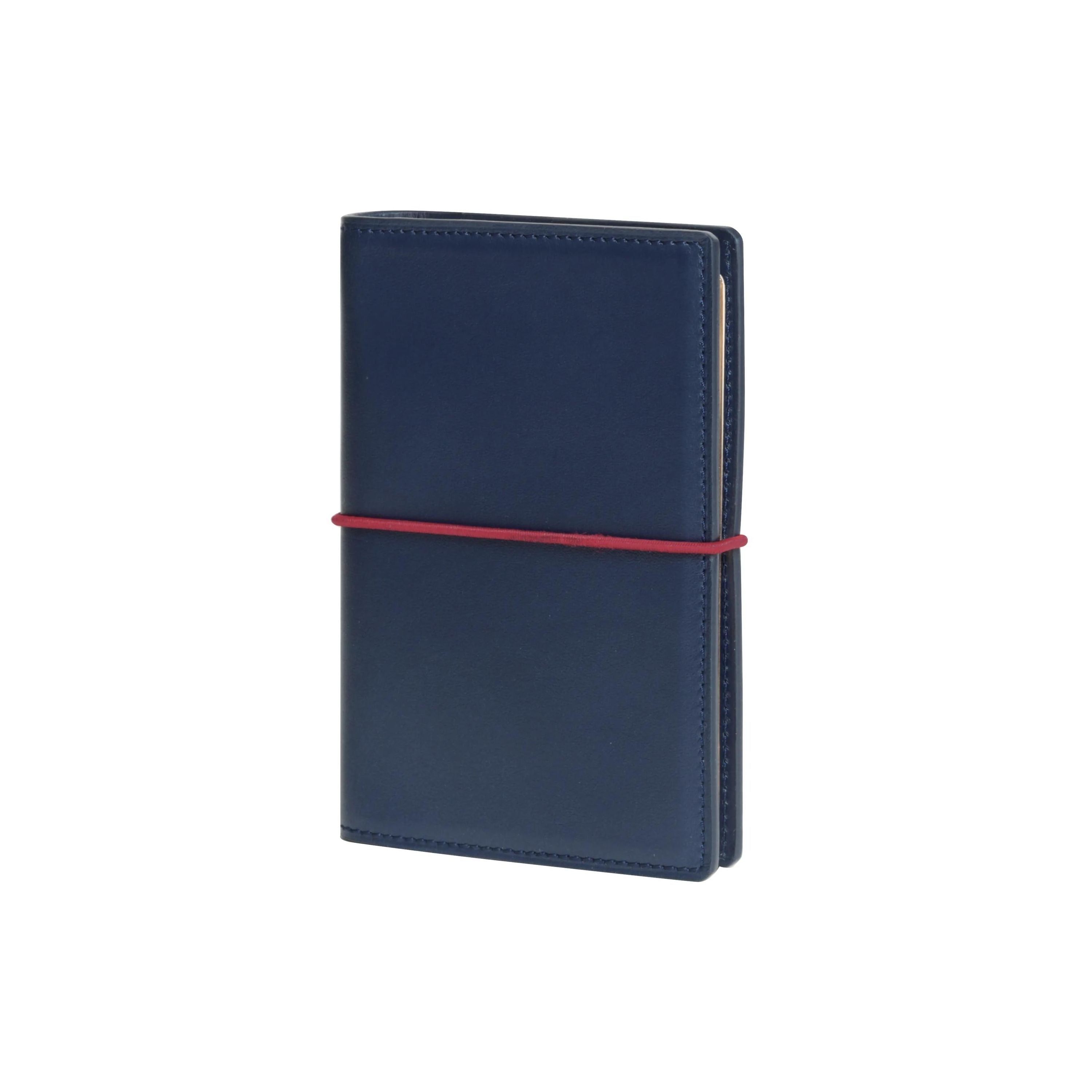 Organiseur MIGNON AK12 - 9 x 13 cm - 2 jours par page - Orientation horizontale - Bon Voyage bleu marine - 