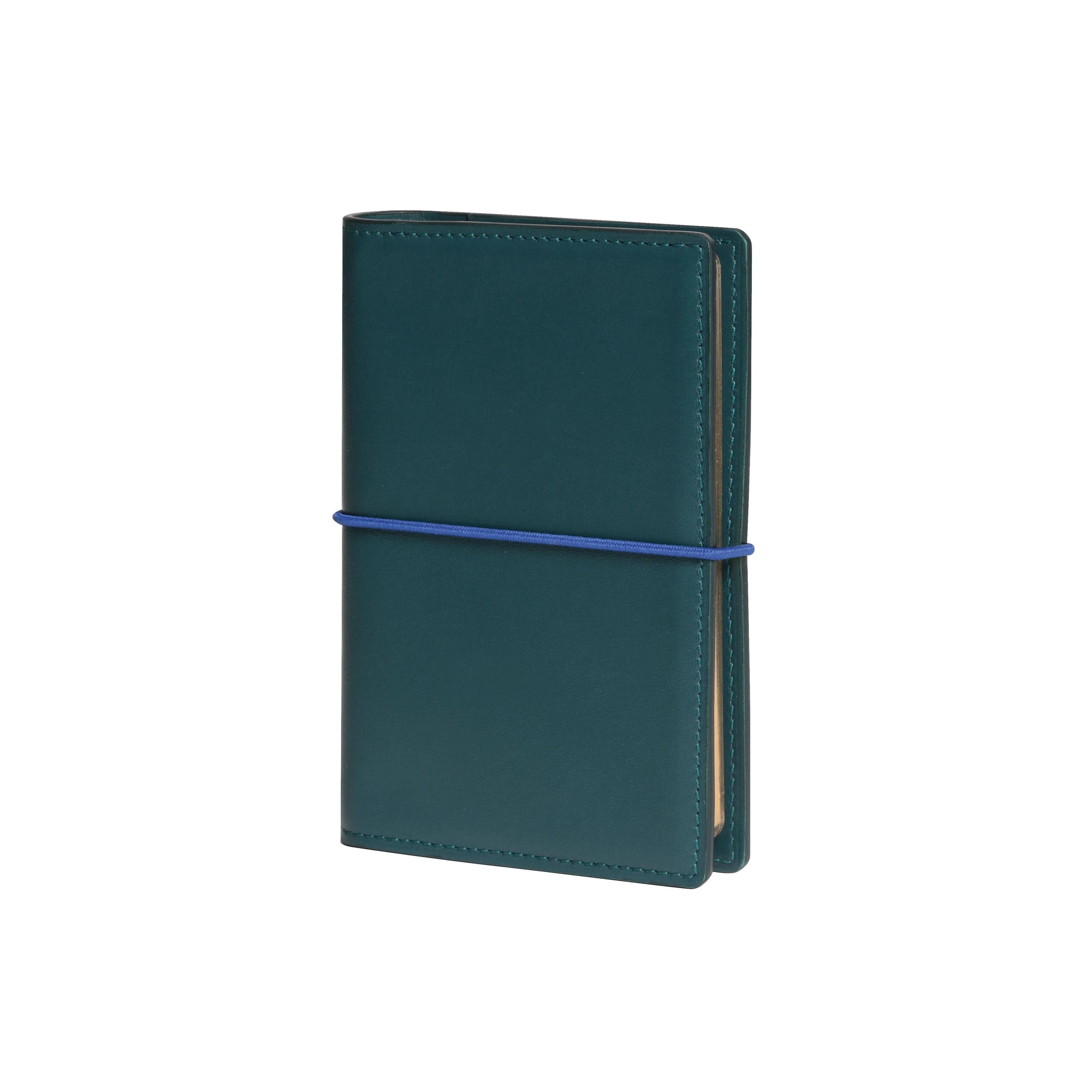Organiseur MIGNON AK12 - 9 x 13 cm - 2 jours par page - Orientation horizontale - Bon Voyage vert impérial - 