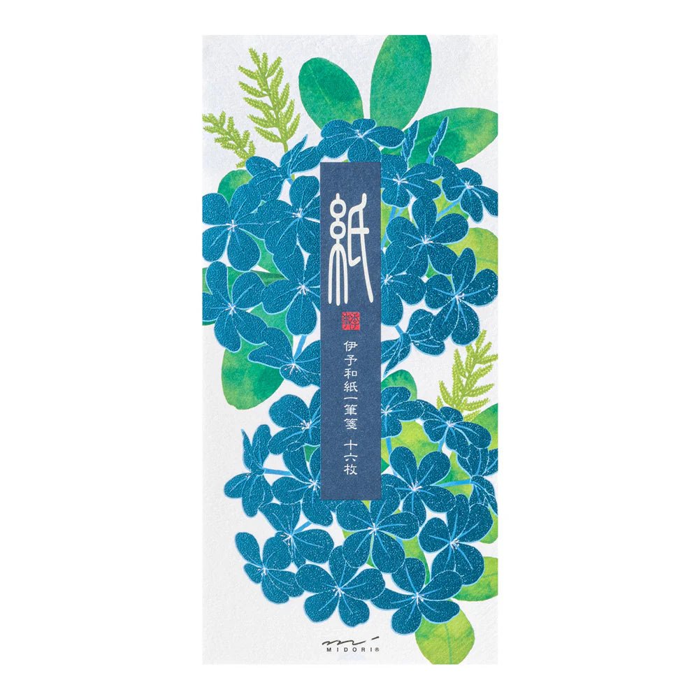 Papier à lettres MIDORI washi - 177 x 84 mm - Plumbago - 4902805896061