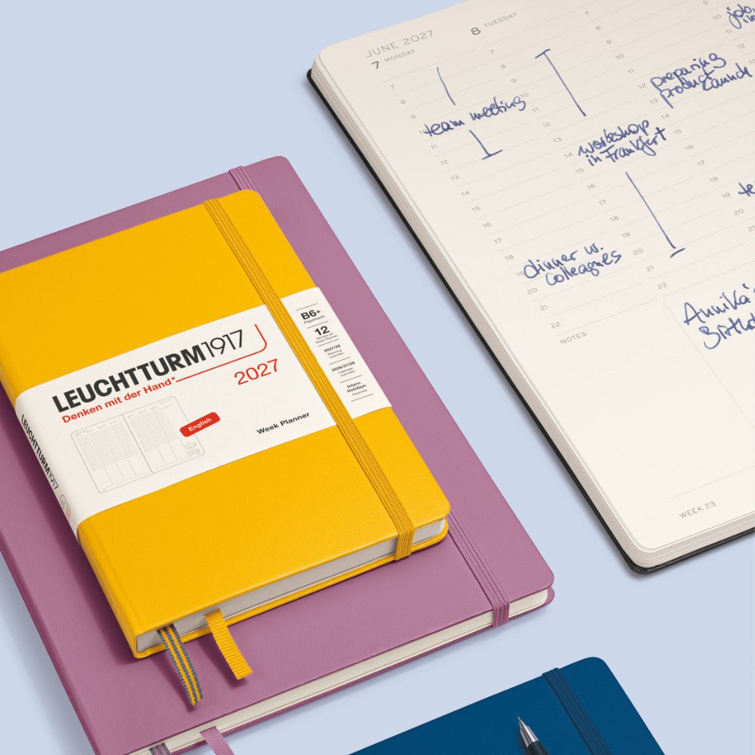Planificateur Semainier 2027 LEUCHTTURM1917, Anglais - A4+ - Hardcover - Black - 4070292002934