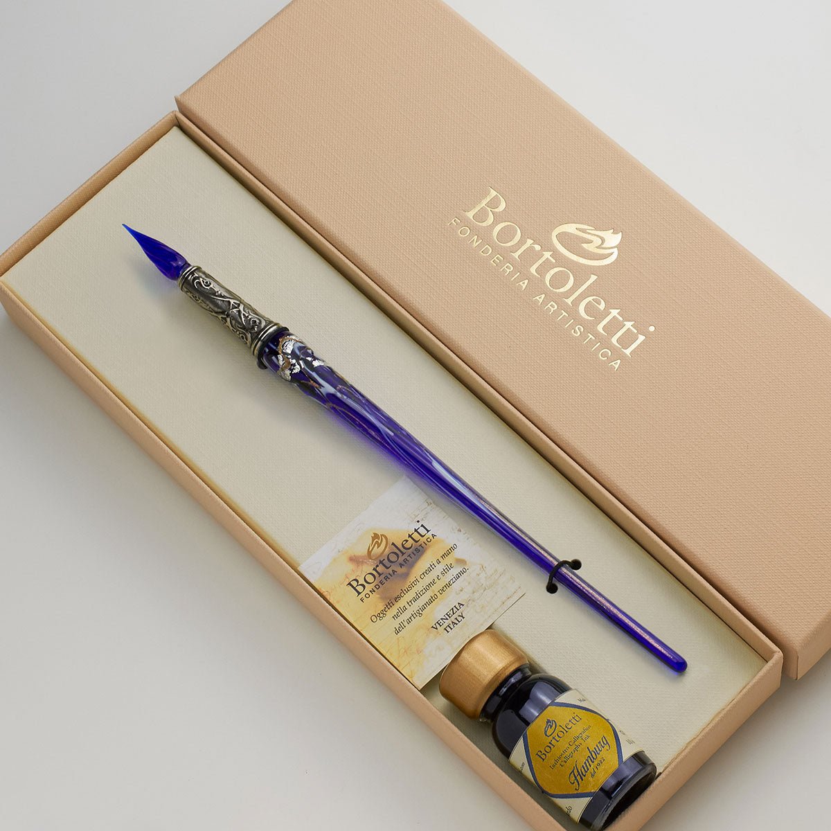 Plume de verre BORTOLETTI Contarini - Bleu - 