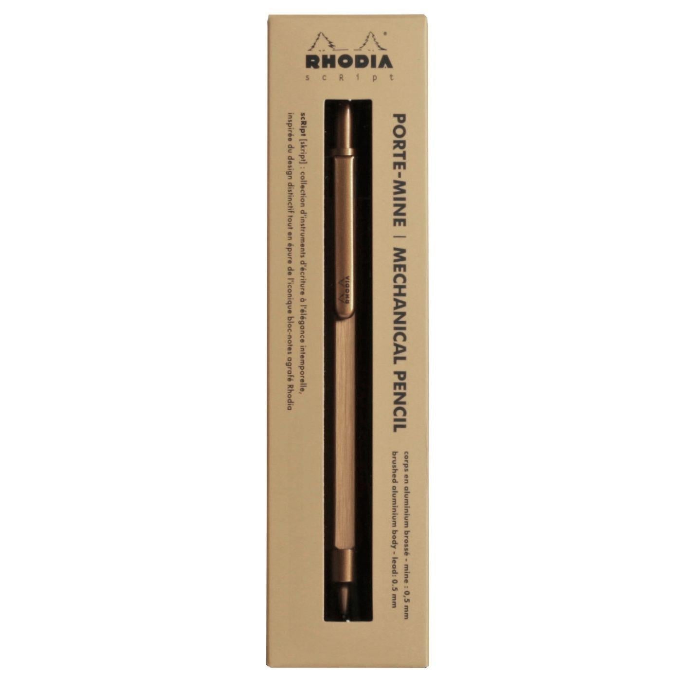 Porte - mine RHODIA scRipt - Or - 0.5 - 3037920093703