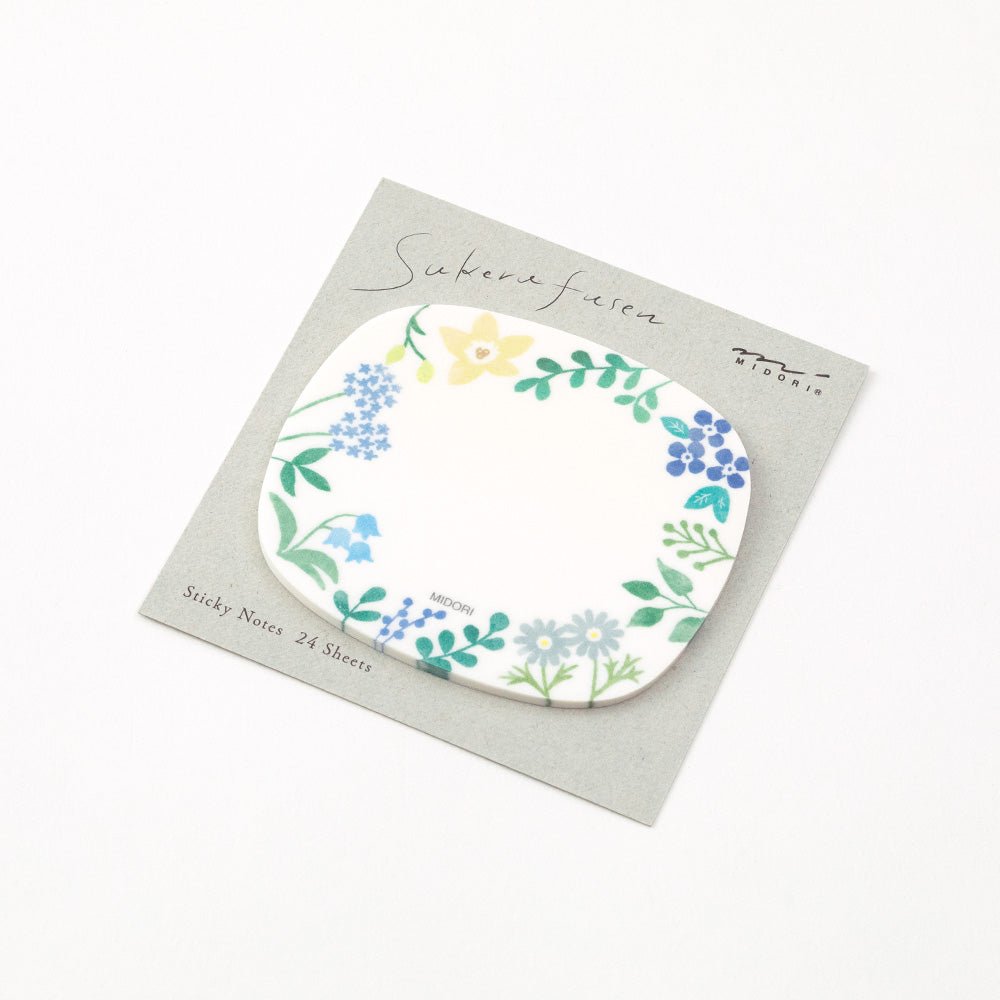 Post - it MIDORI Sukeru Fusen - Fleurs sauvages - 4902805190800