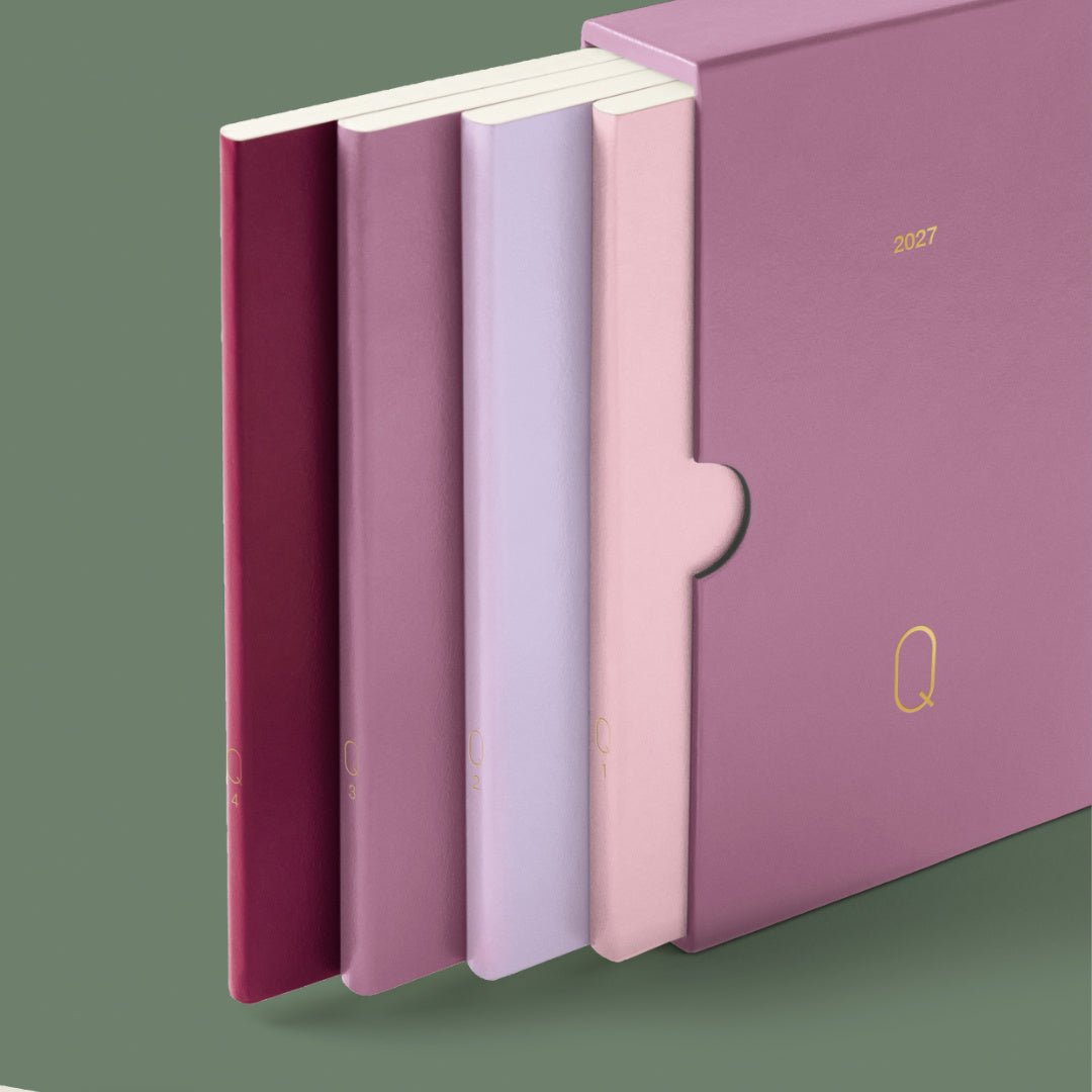 Quarterly Agenda Journalier 2027 LEUCHTTURM1917, Anglais - A6 - Softcover - Shades of Green - 4070292003603