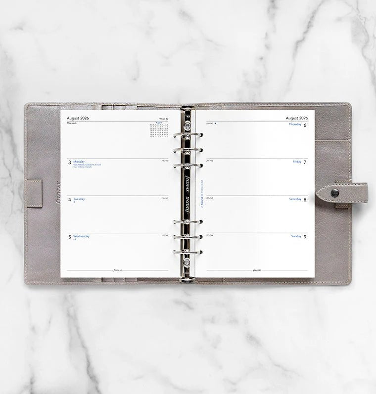 Recharge agenda 2026 - 2027 FILOFAX - A5 - Semaine sur deux pages (anglais) - 5059145621798