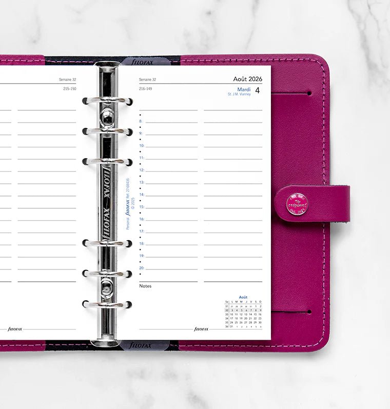 Recharge agenda 2026 - 2027 FILOFAX - Personal - Un jour par page (français) - 5059145620791