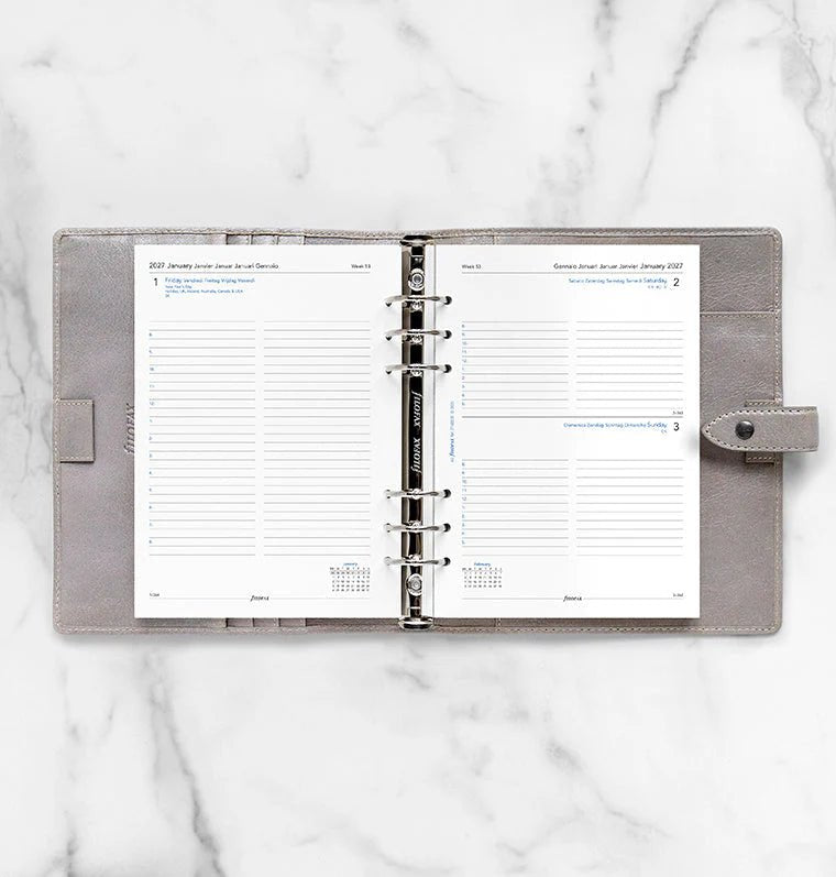 Recharge agenda 2027 FILOFAX - A5 - Un jour par page (multilingue) - 5059145621439