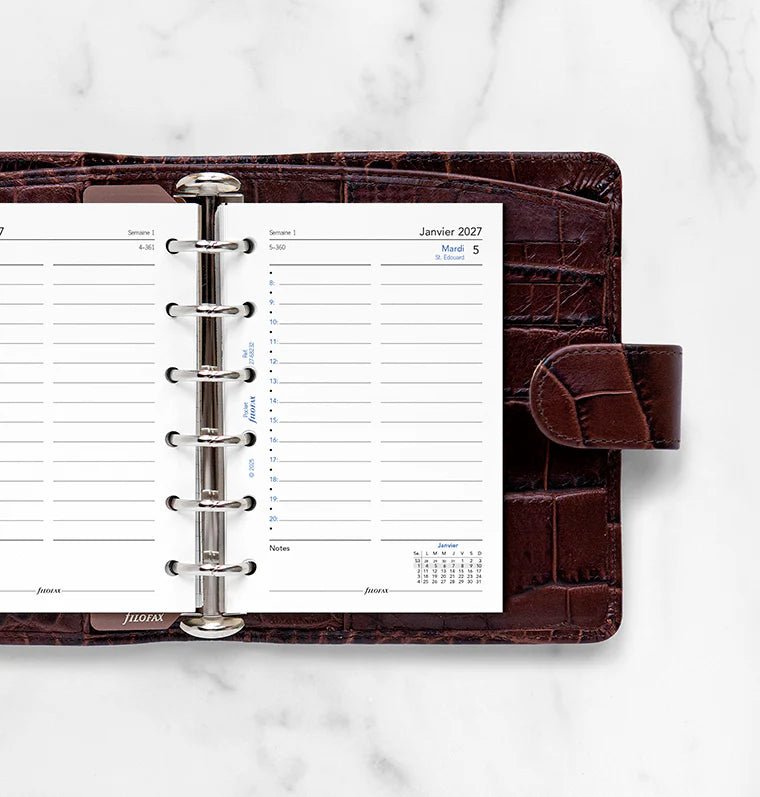 Recharge agenda 2027 FILOFAX - Pocket - Un jour par page (français) - 5059145620012